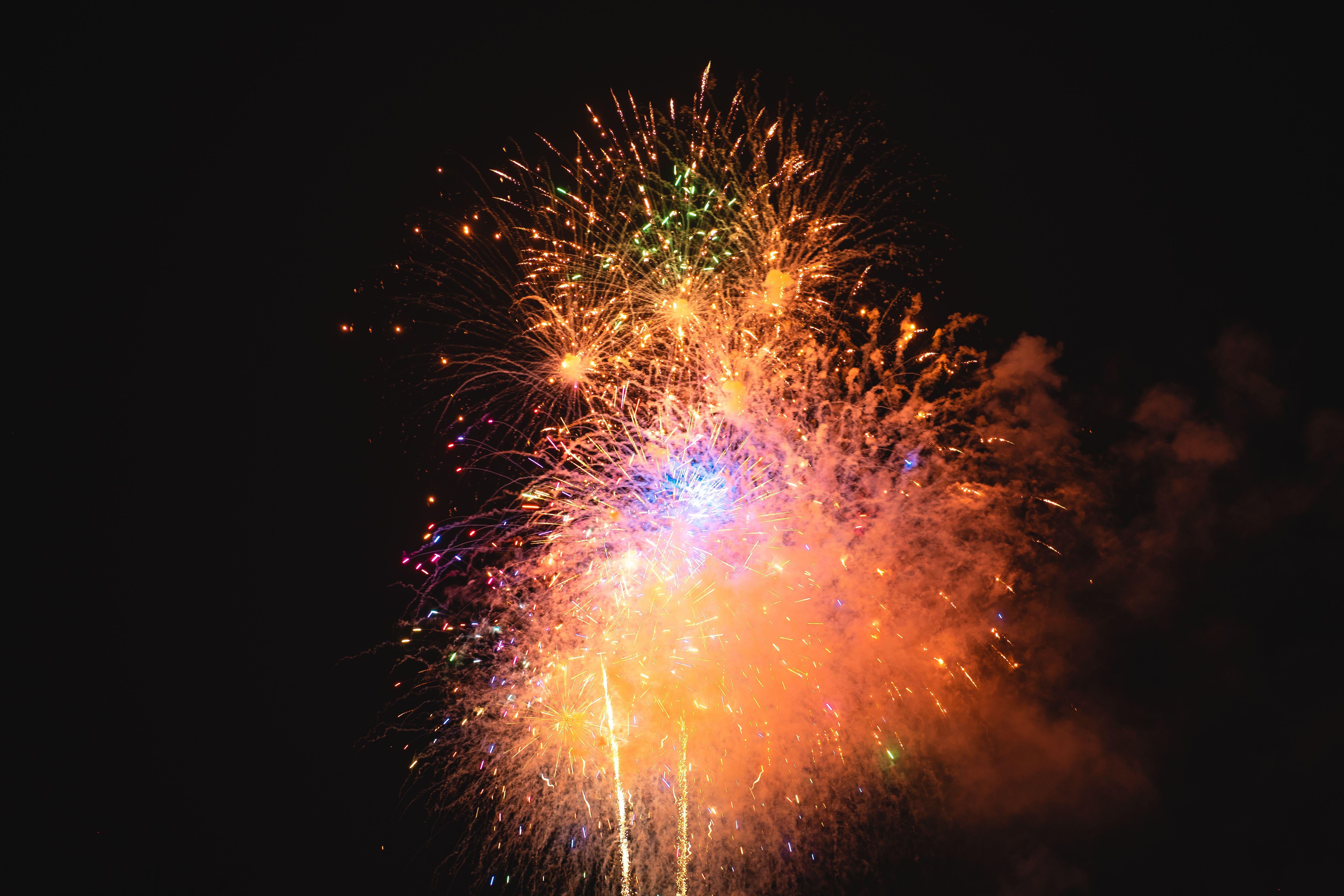 6000x4000 Happy New Year 2020 Fireworks Free
