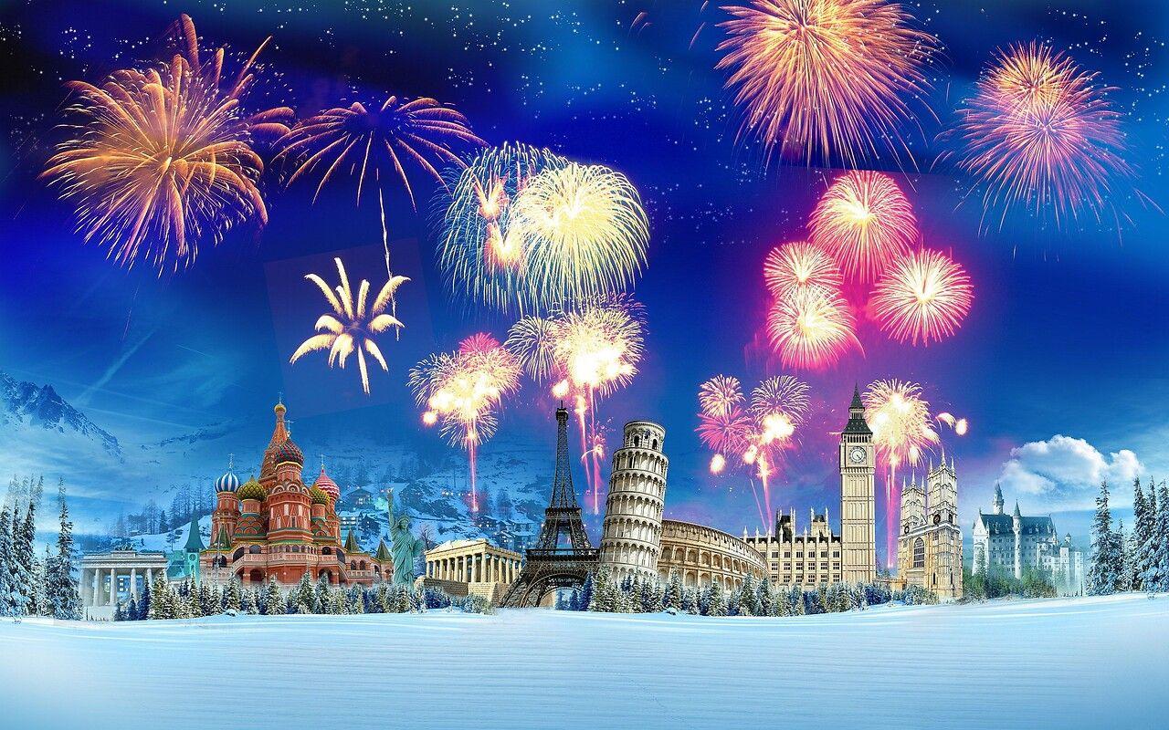 New Year Fireworks Wallpapers - Top Free New Year Fireworks Backgrounds ...