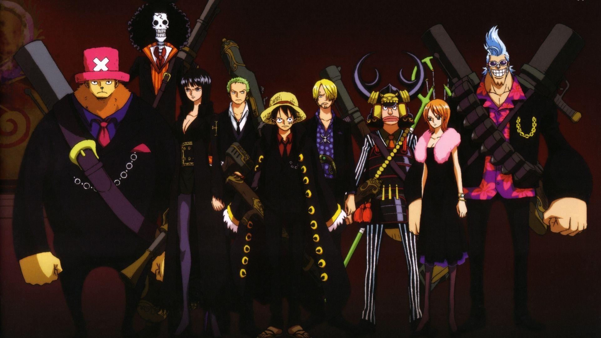 1920x1080 Black One Piece Wallpaper