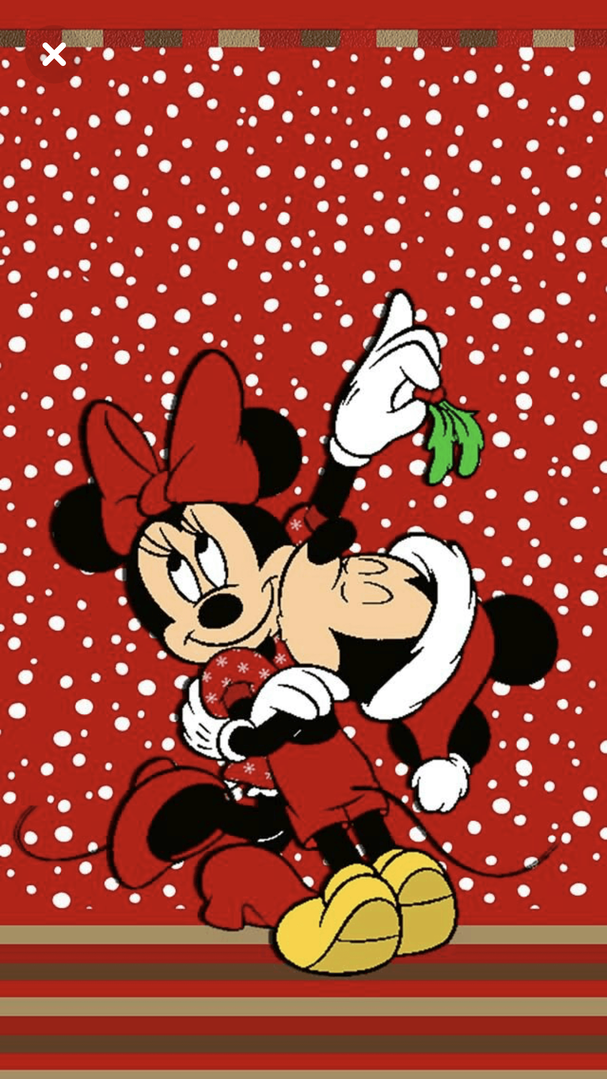 1242x2208 Christmas Minnie Wallpaper
