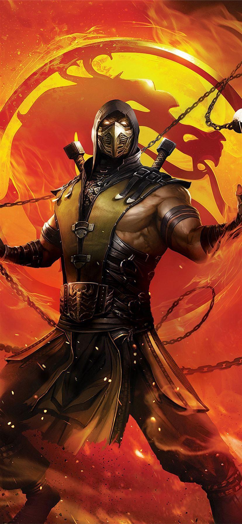 828x1792 mortal kombat legends scorpions revenge 2020 iPhone X Wallpaper Free Download