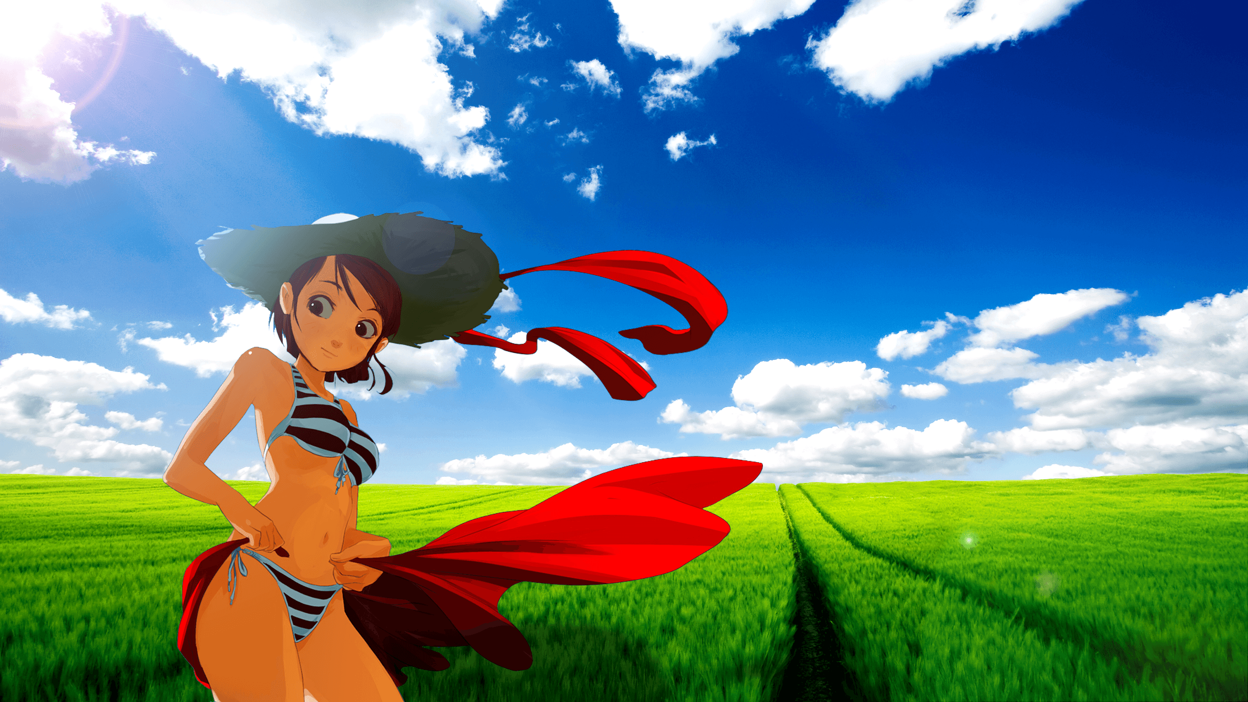 2560x1440 Summer Girl Wallpaper