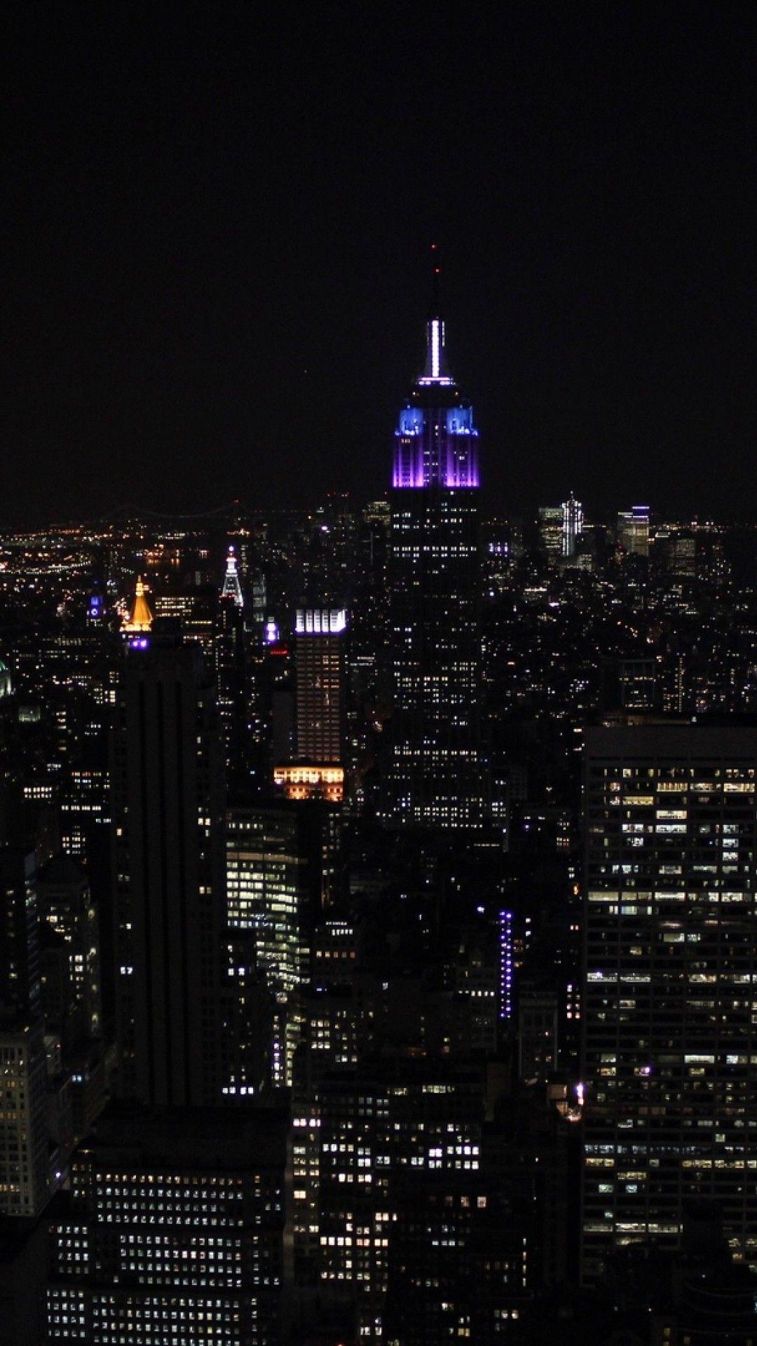 1080x1920 New York city lights HD Wallpaper iPhone 6 / 6S Plus