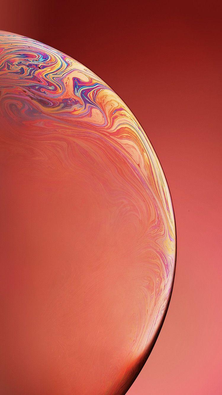 750x1334 iPhone Orange Space Wallpaper