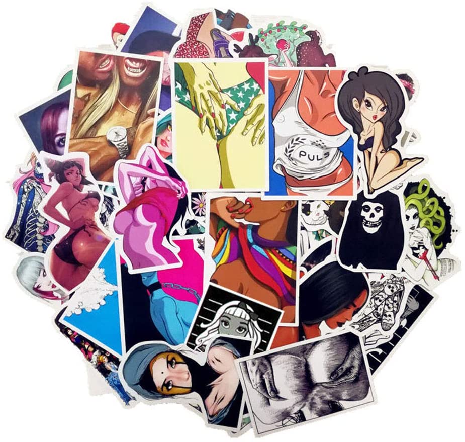 925x879 SAMSHINE Girls Sticker Pack 100Pcs Anime Beauty Laptop Sticker Bomb Beauty Pinup Girls Stickers Decals for Car Guitar Luggage (100Pcs): Amazon.ca: Home & Kitchen