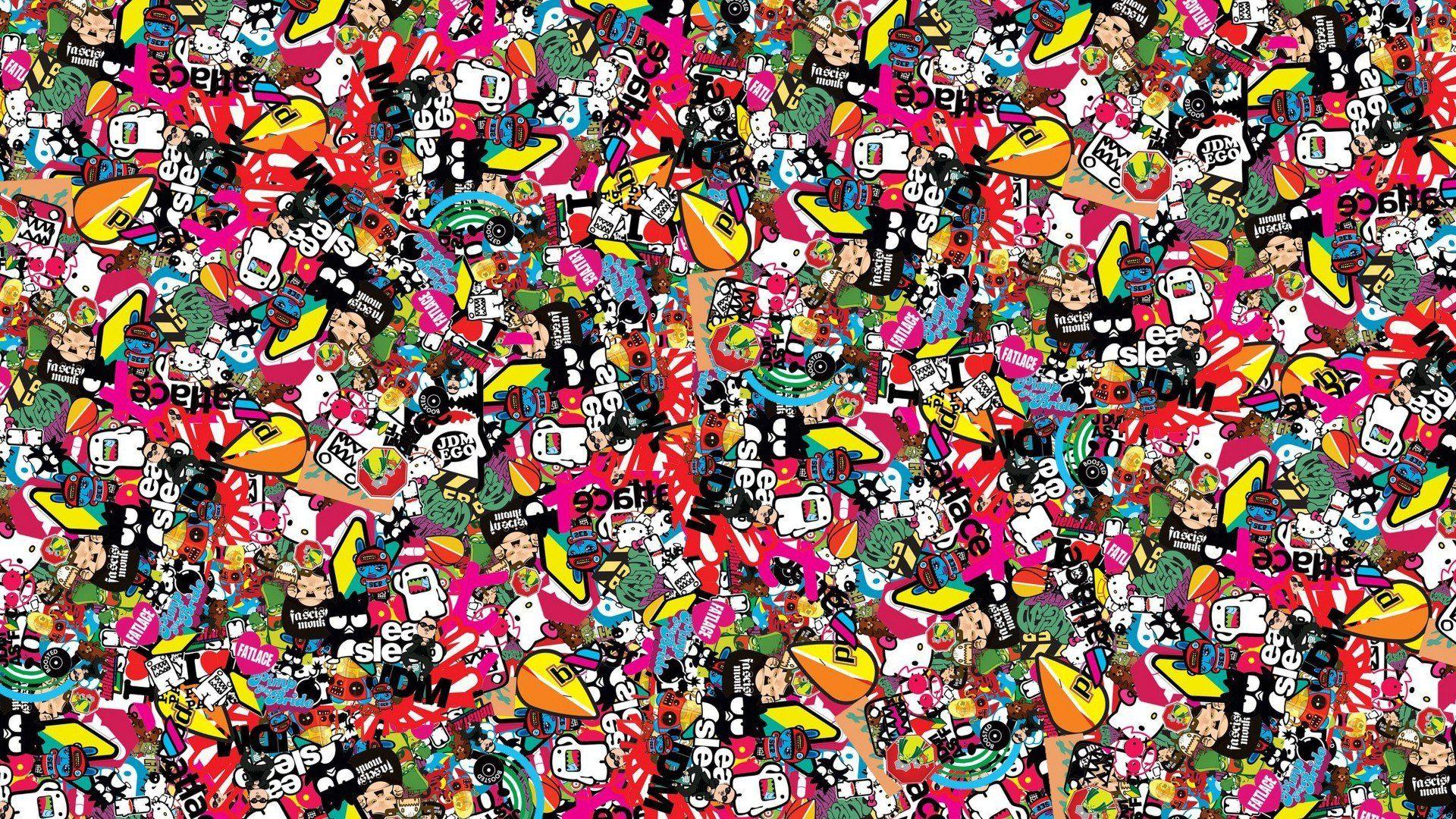 Blue Sticker Bomb Wallpapers Top Free Blue Sticker Bomb Backgrounds