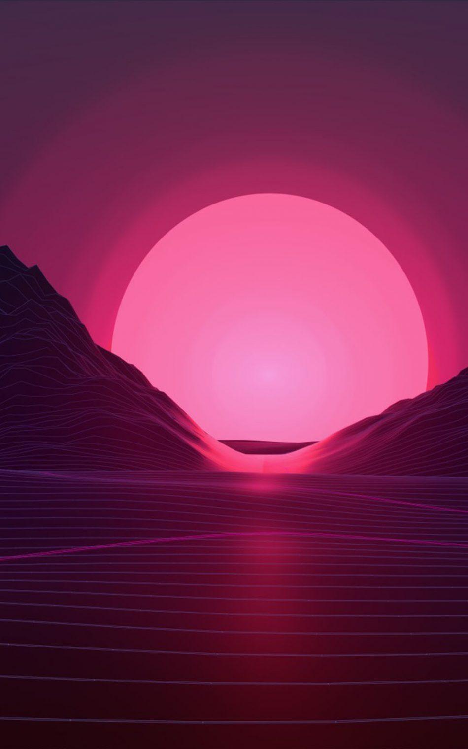 950x1520 Neon Pink Wallpaper 950x1520 px