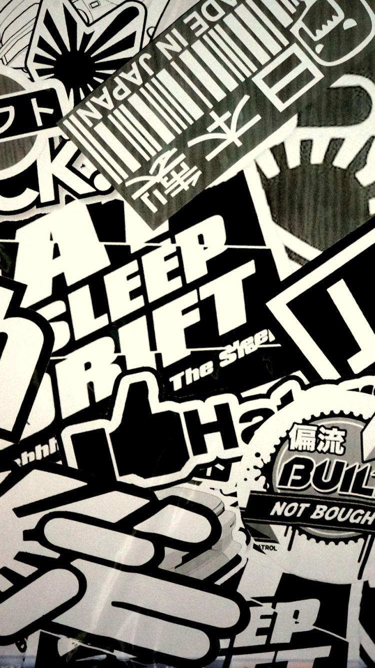 750x1334 Stickerbomb Wallpaper
