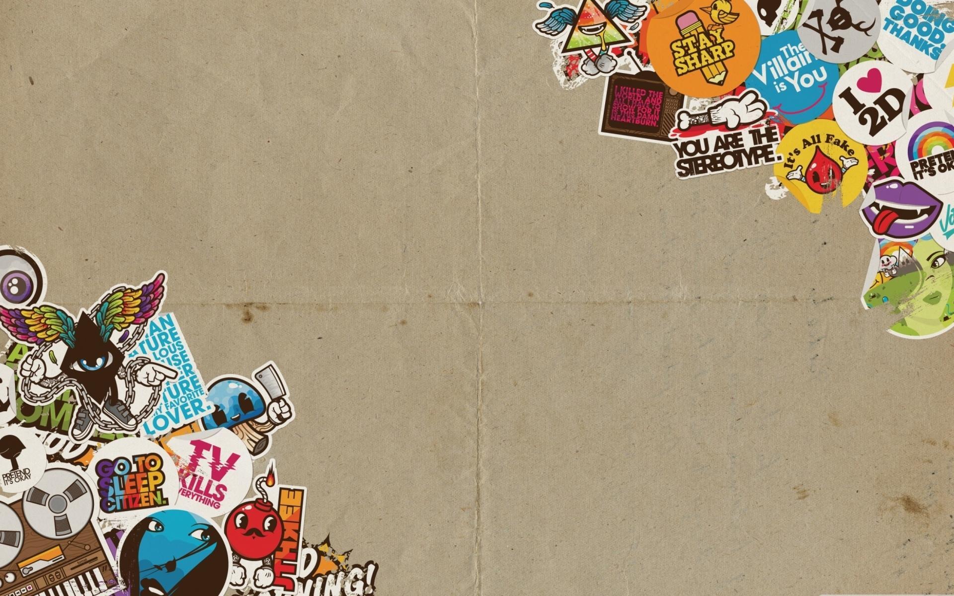 1920x1200 Sticker Bomb Wallpaper HD Download