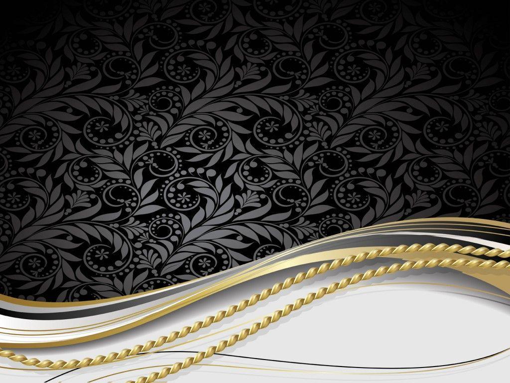 1024x768 Black And Gold Background