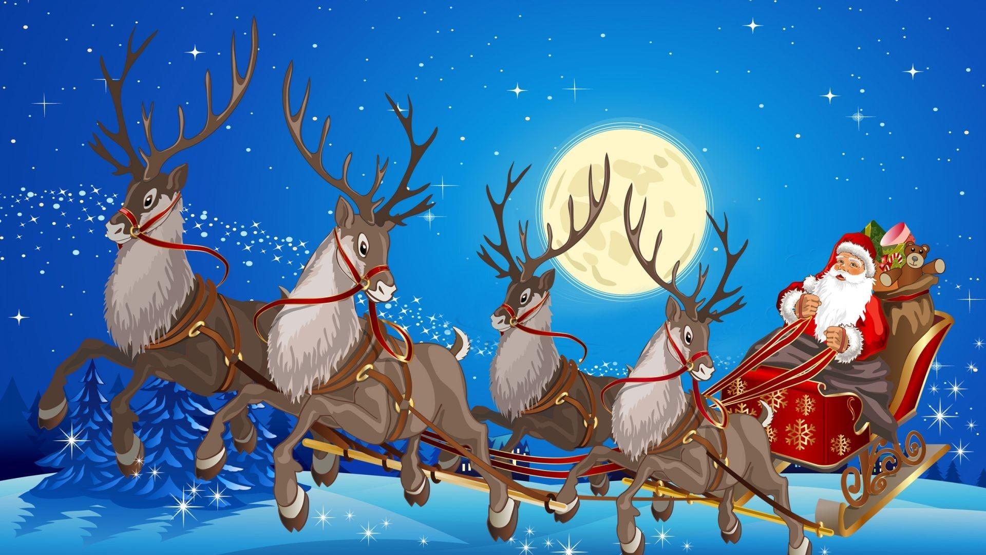 1920x1080 Santa Desktop Wallpaper background picture