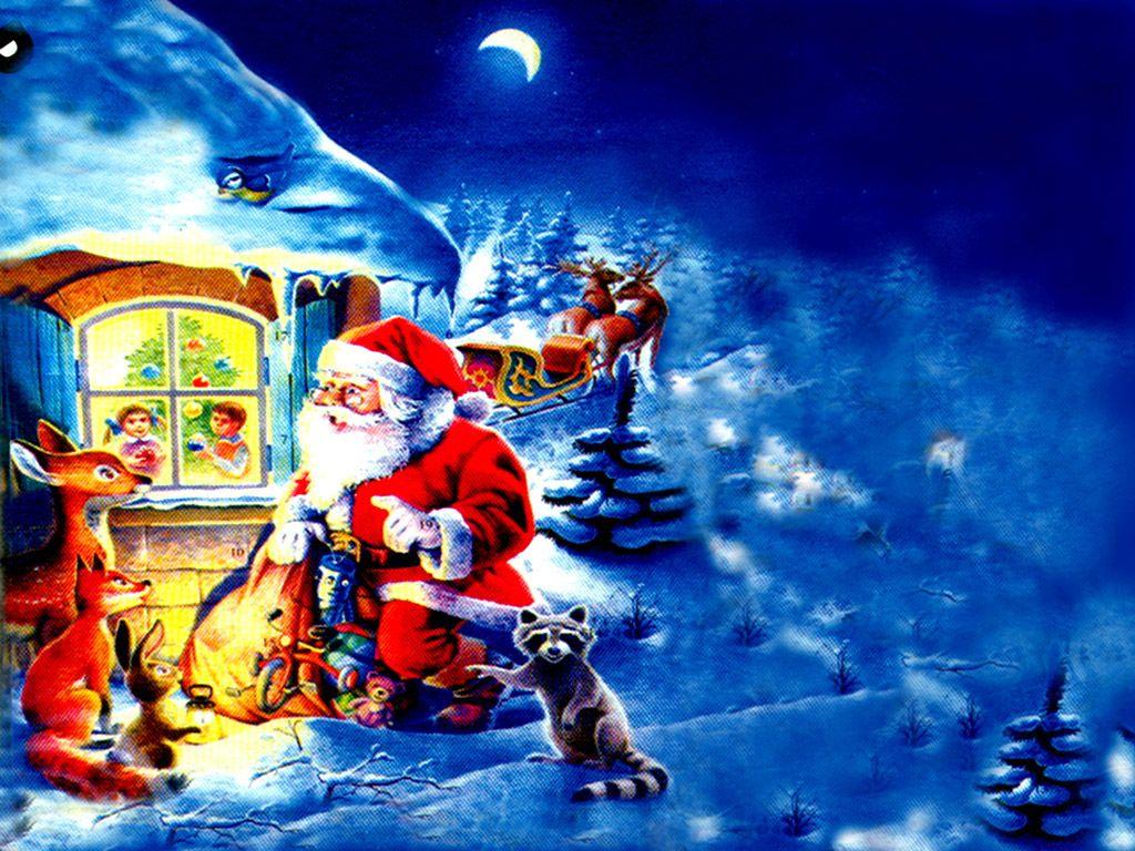 1024x768 Santa Claus Christmas Desktop Claus Image HD Wallpaper & Background Download