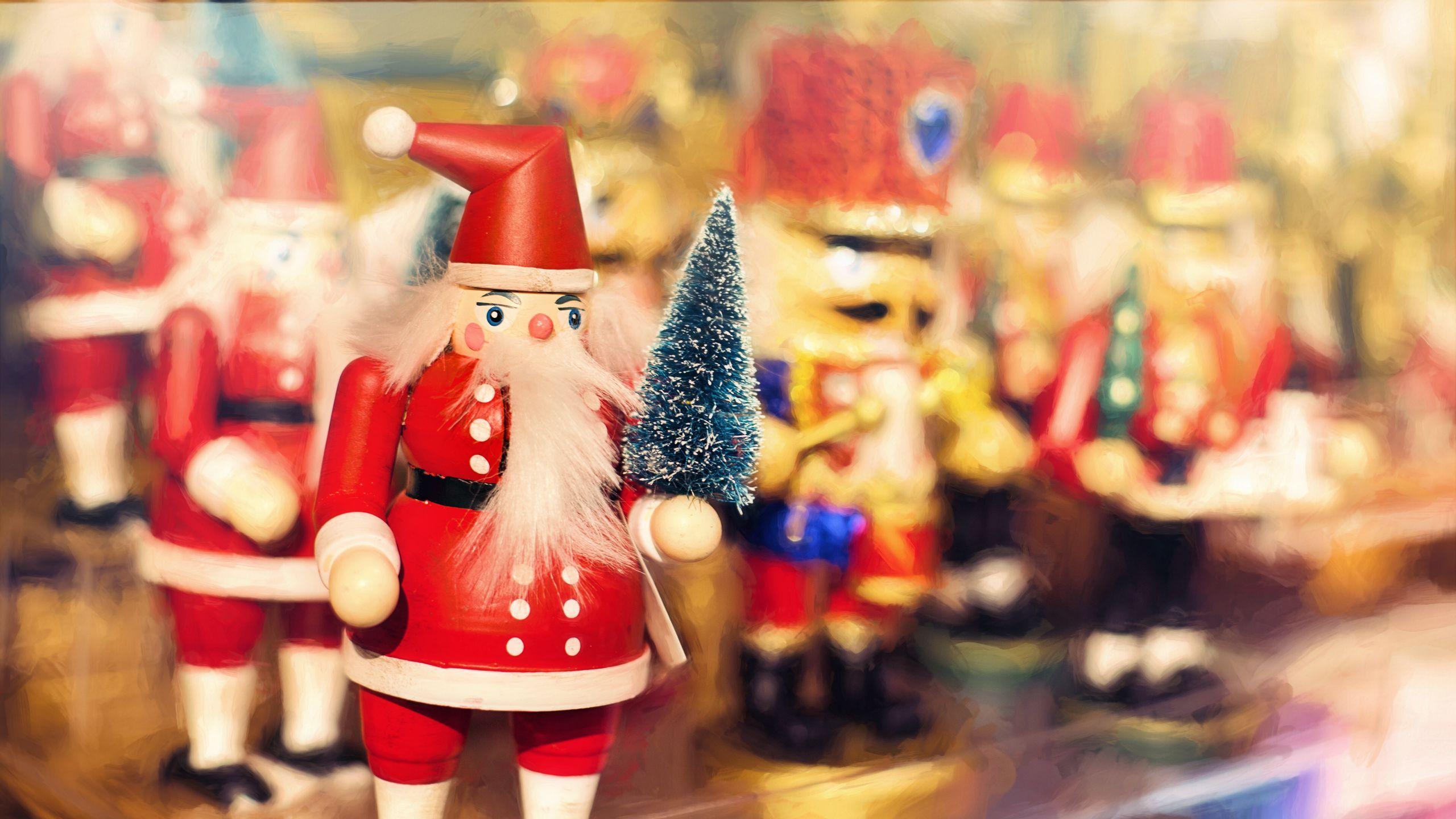 2560x1440 Download wallpaper 2560x1440 christmas, santa claus, new year widescreen 16:9 HD background