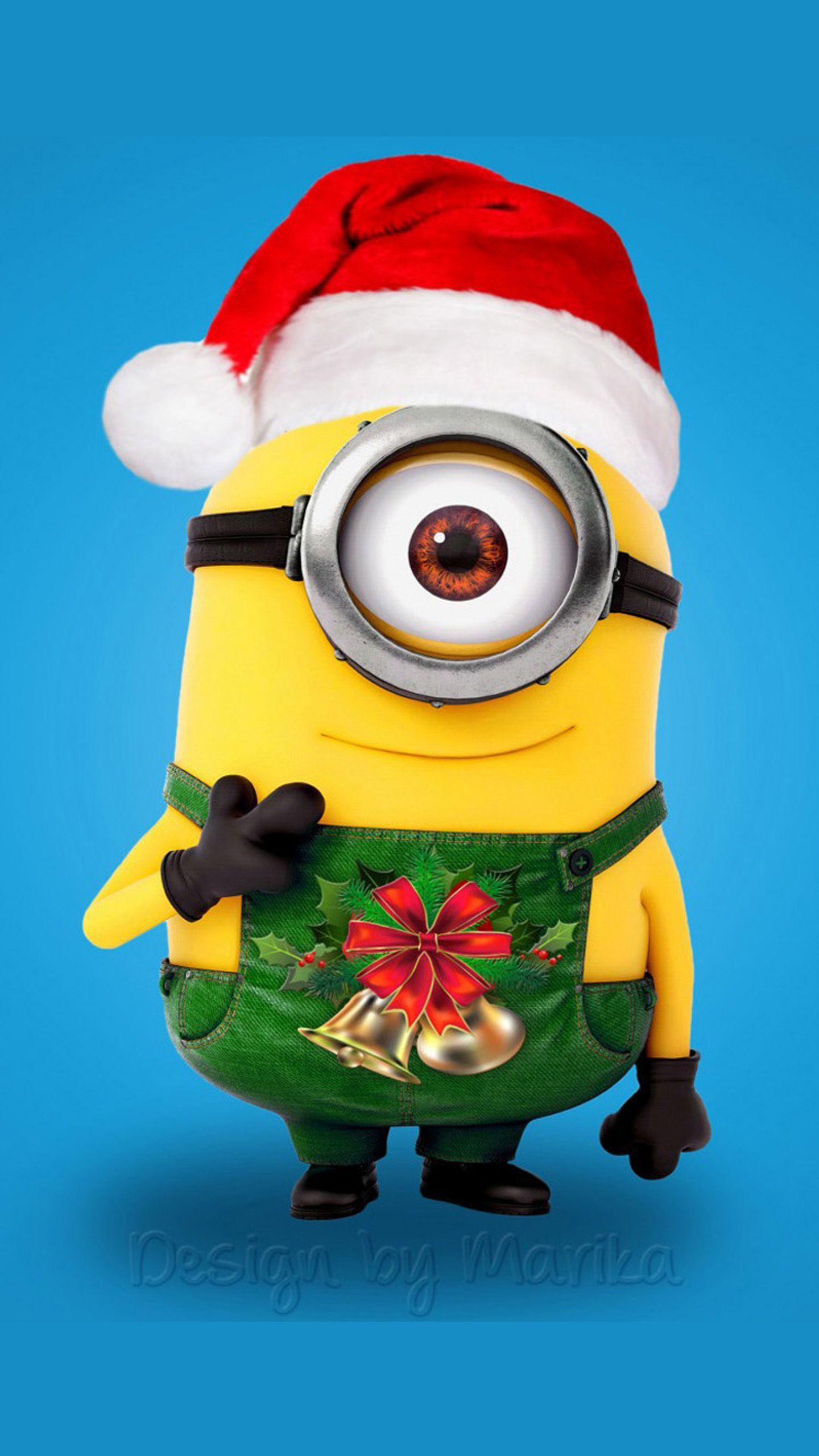 1440x2560 Cute Santa Wallpaper