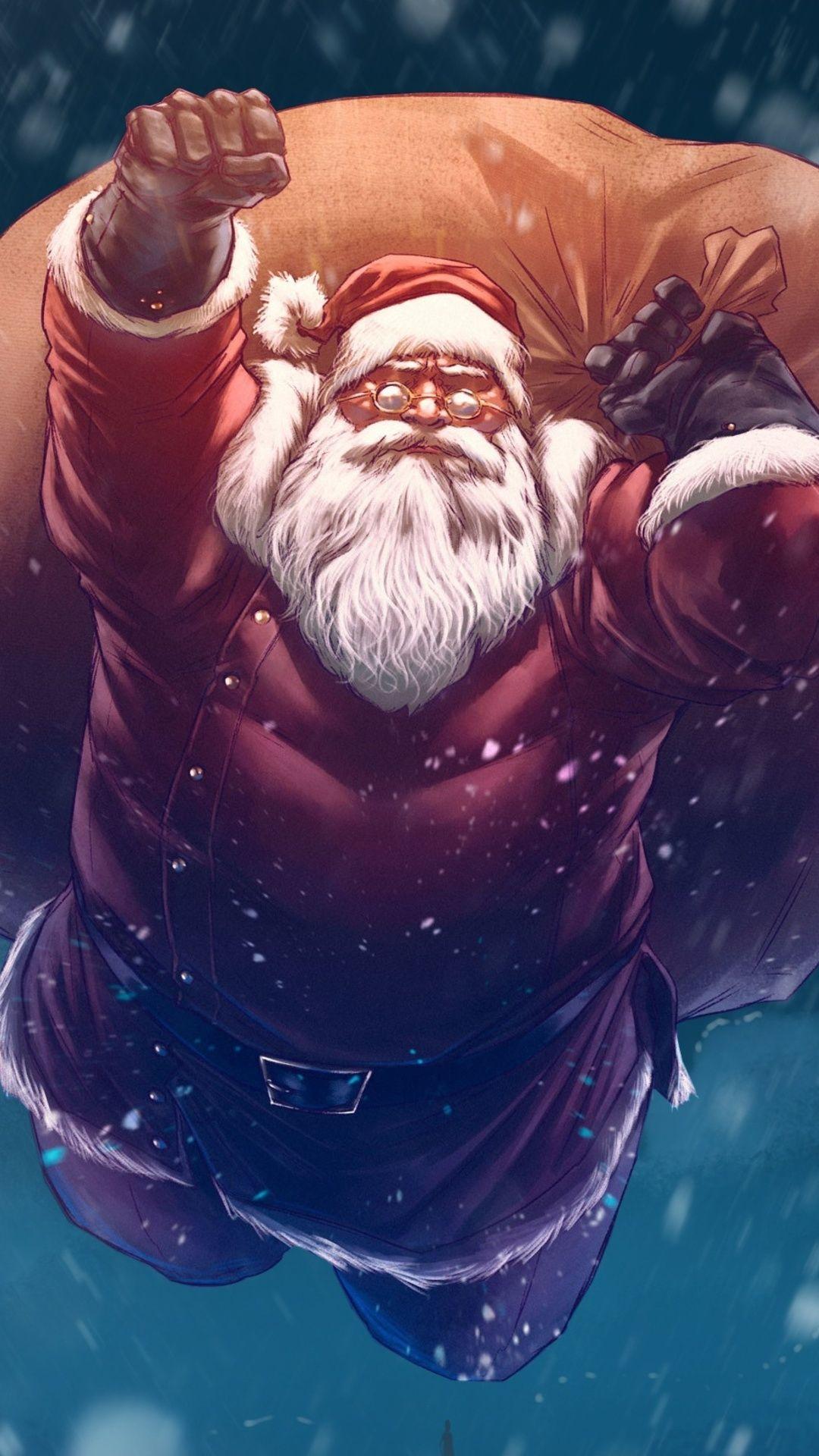 1080x1920 1080x1920 santa claus, christmas, celebrations, digital art, HD for iPhone 8 wallpaper