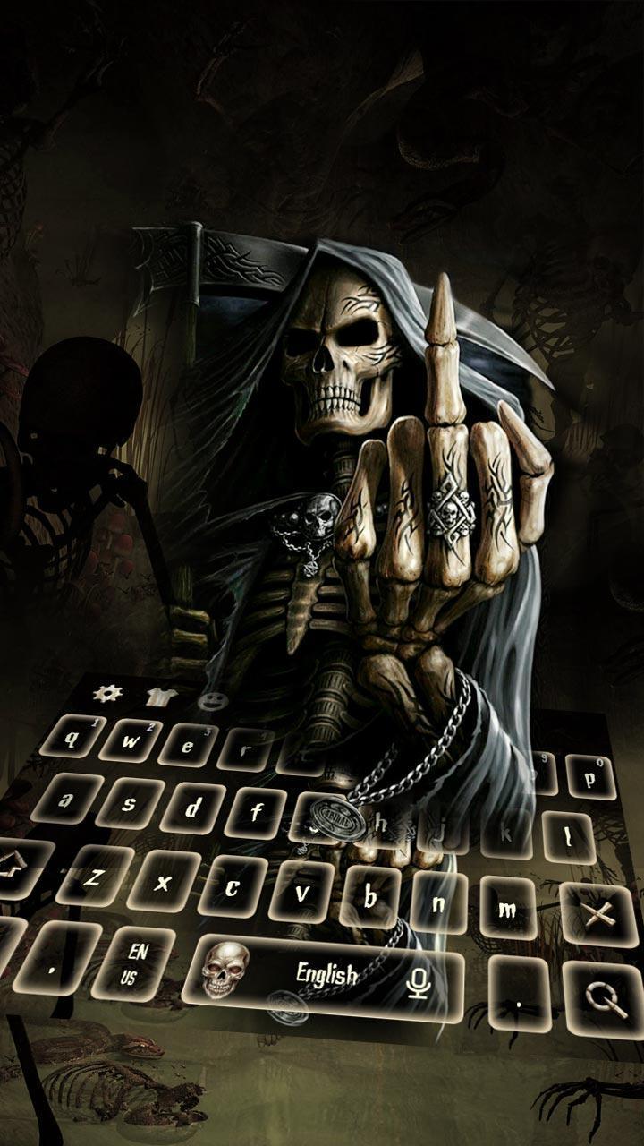 720x1280 Devil Skeleton Skull 3D Theme for Android