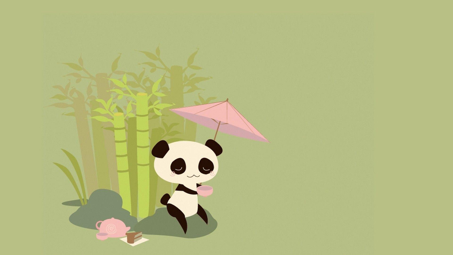1920x1080 Cute Panda Drawing Wallpaper Cute Wallpaper