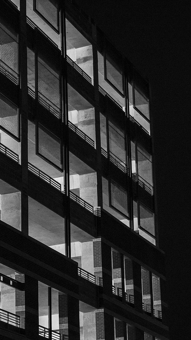 750x1334 iPhone7papers dark city architecture night building house