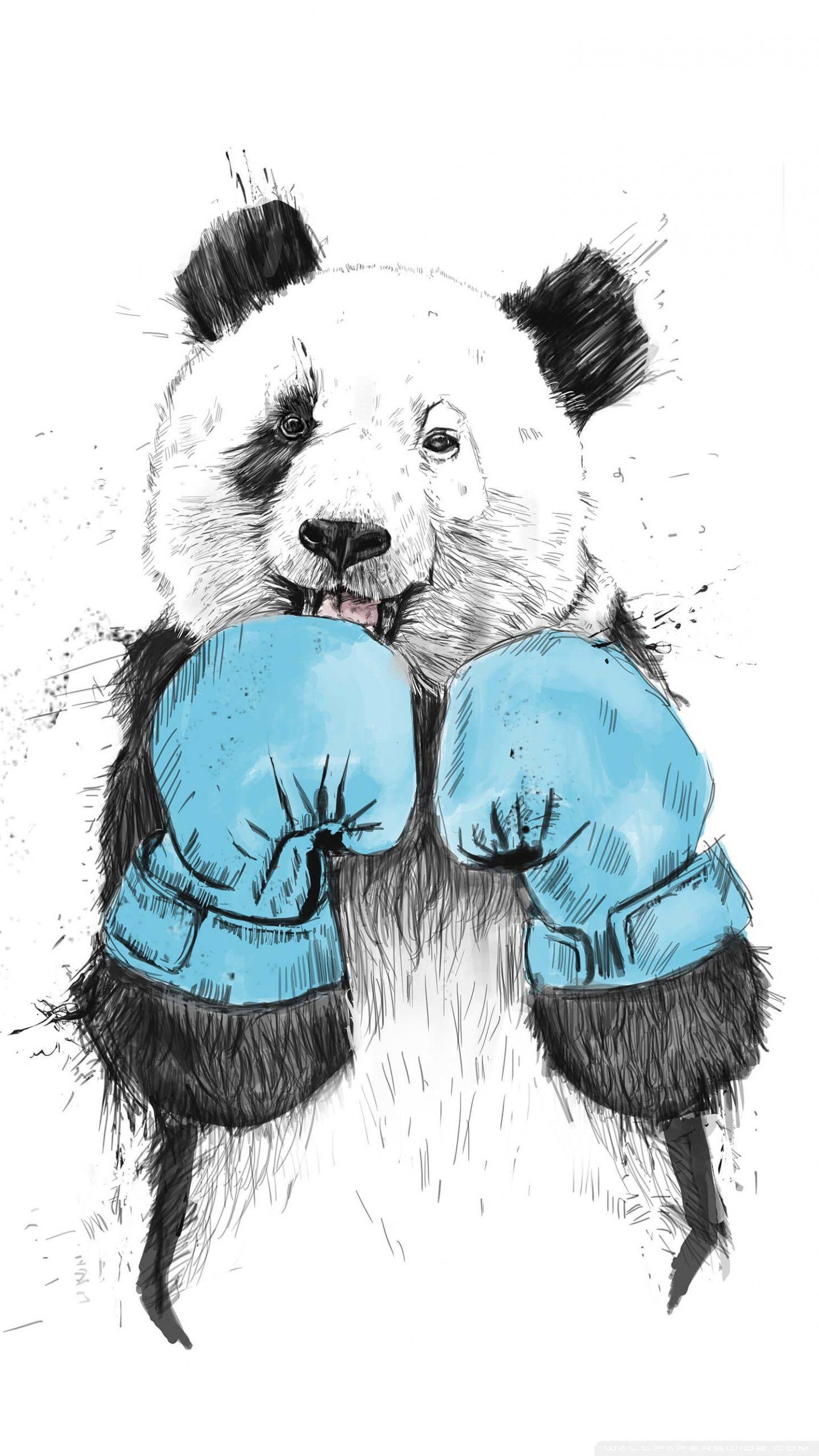 1440x2560 Boxing Panda