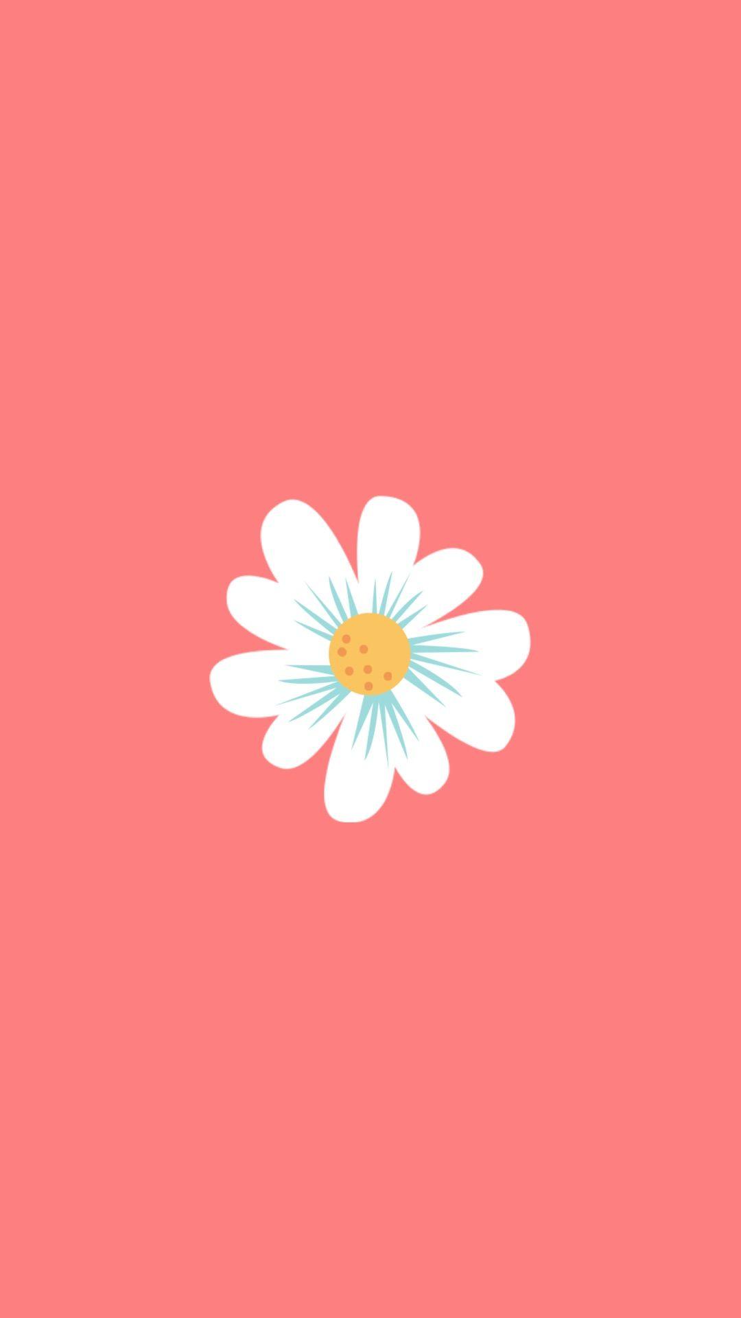 1080x1920 Cartoon Pink Flowers Hình Nền iPhone