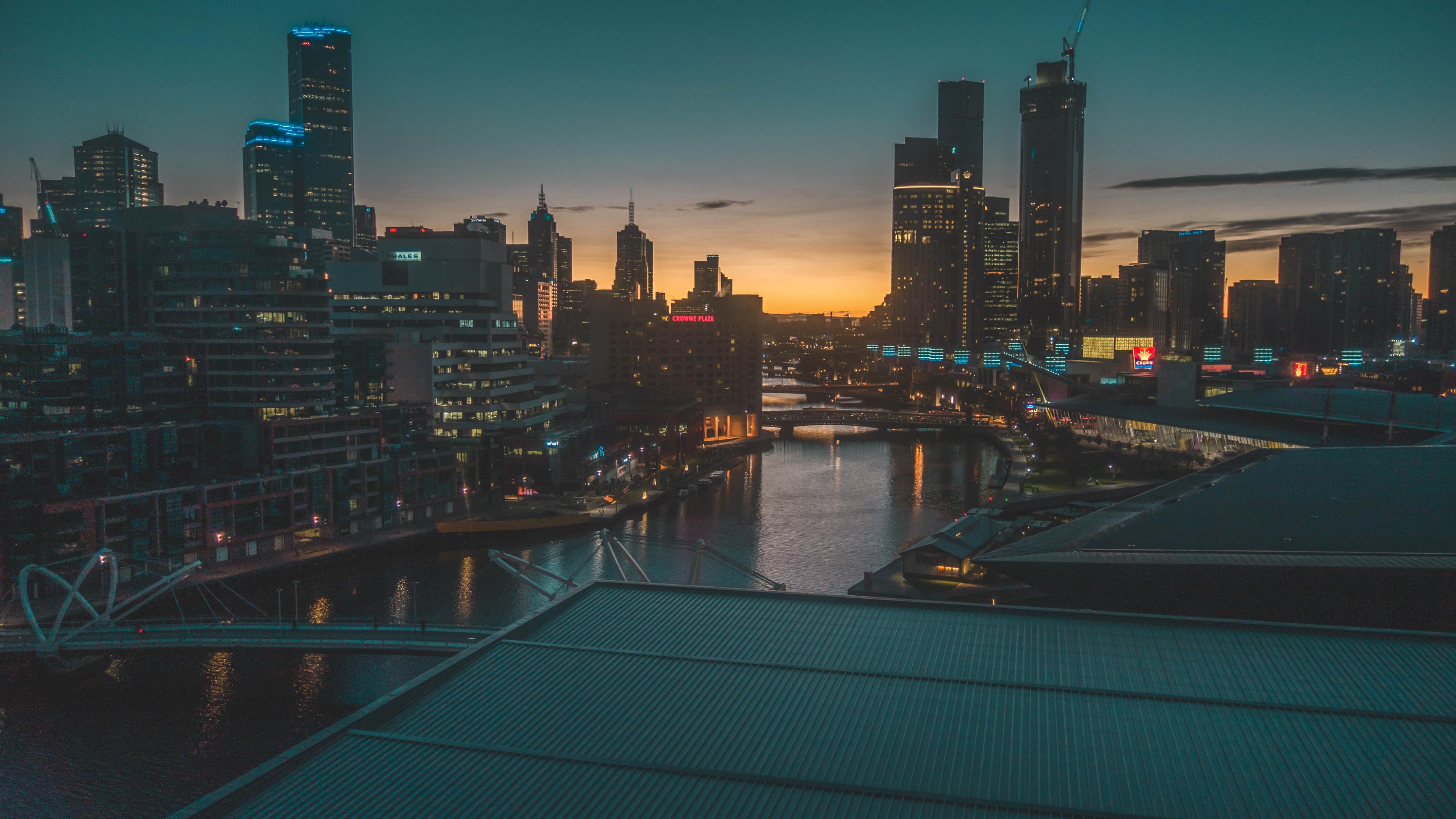 3840x2160 Architecture Buildings City Lights 5k Wallpaper 4k City Light Wallpaper & Background Download