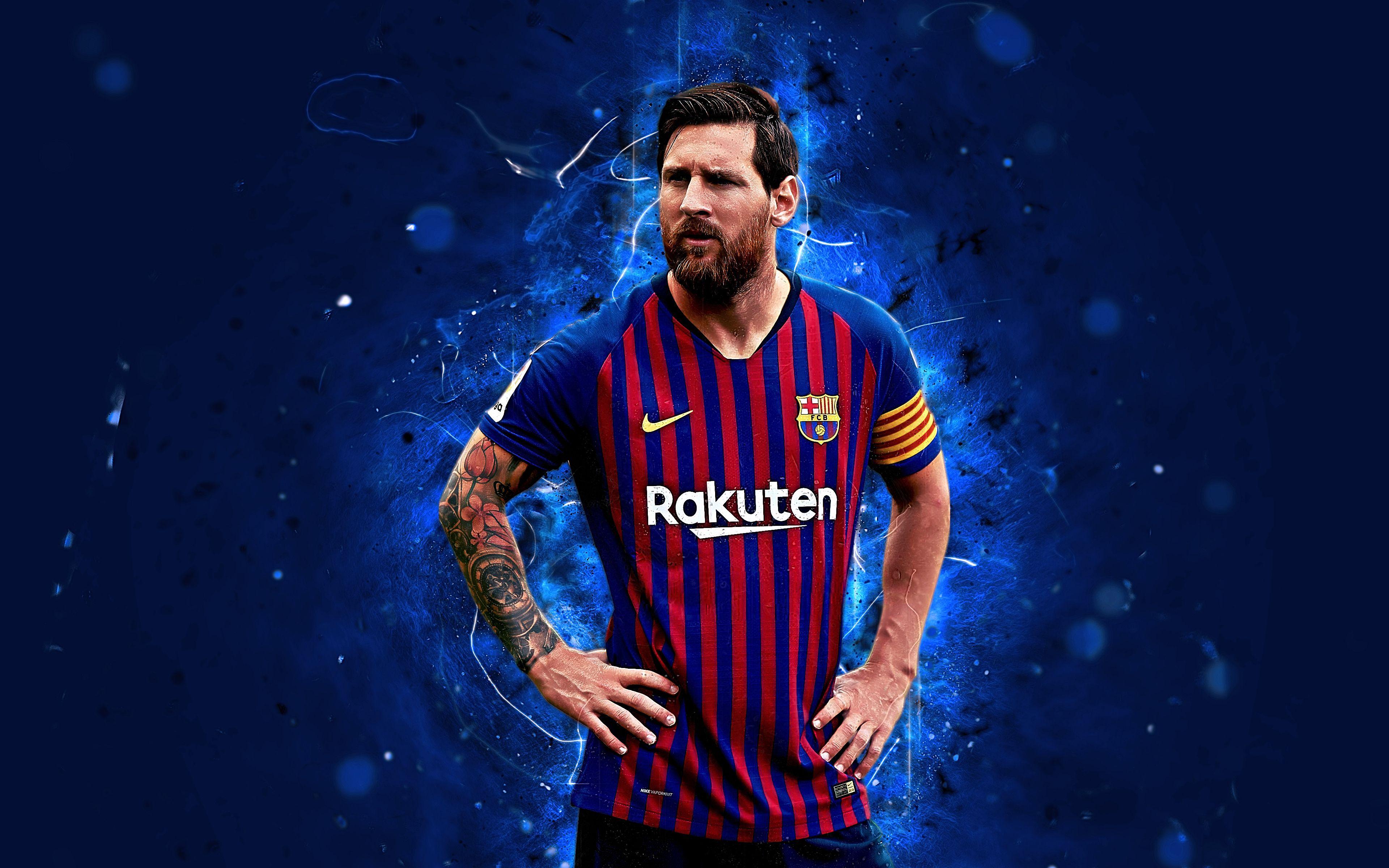 3840x2400 Hình nền Lionel Messi Barcelona 4k Ultra HD