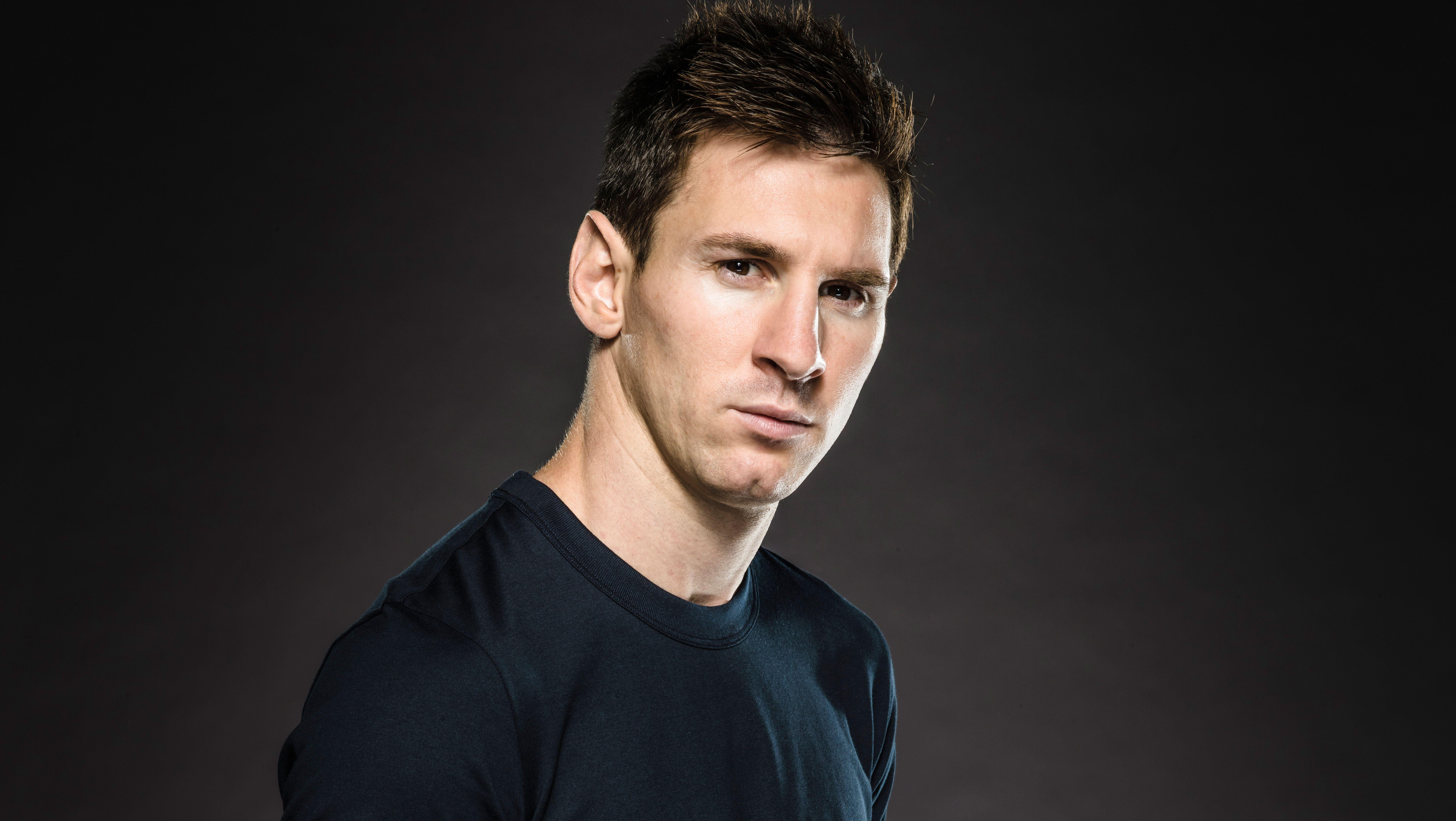 7656x4320 Hình nền Lionel Messi 4K, Cầu thủ bóng đá, FC Barcelona, ​​FCB, Argentina, 5K, 8K, Các môn thể thao