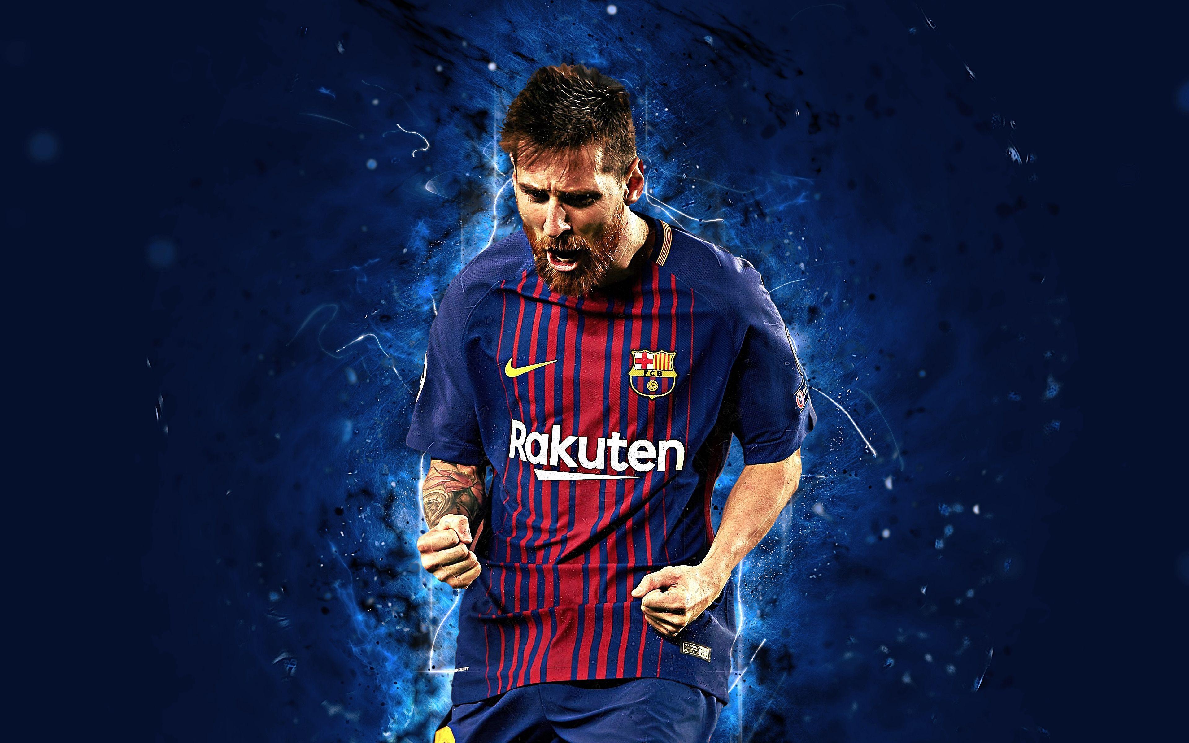 Hình nền bóng đá Messi 3840x2400