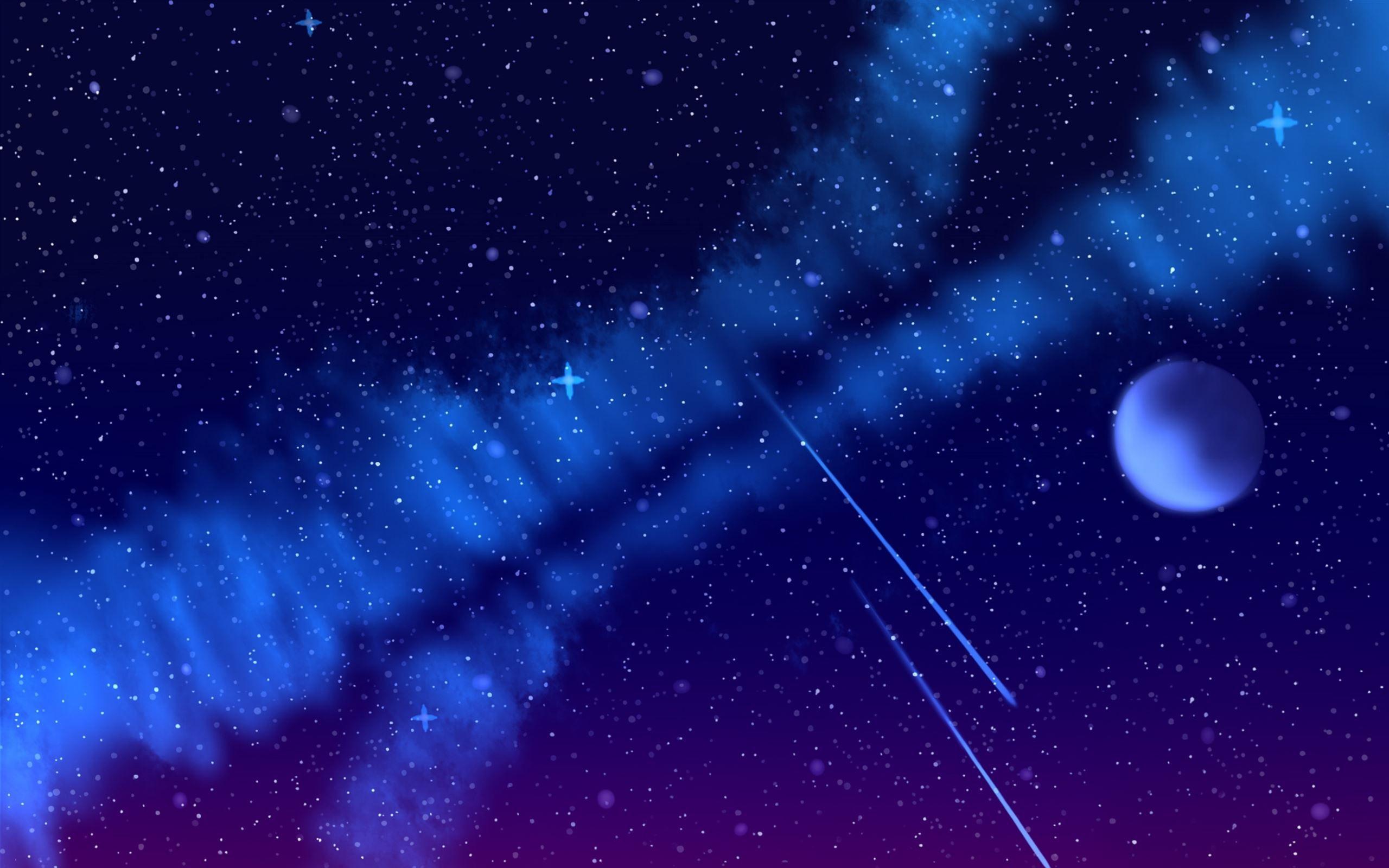2560x1600 Shooting star MacBook Air Wallpaper Download