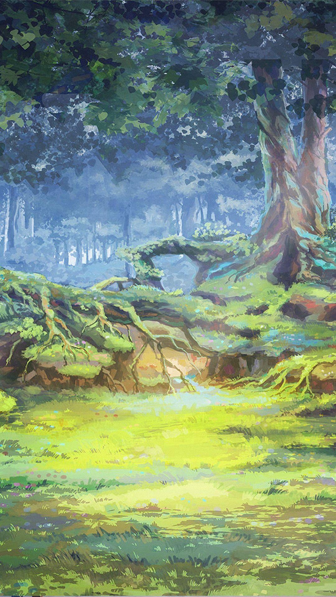 anime scenery tree sunshine forest wallpaper | 2136x1203 | 1018359 |  WallpaperUP