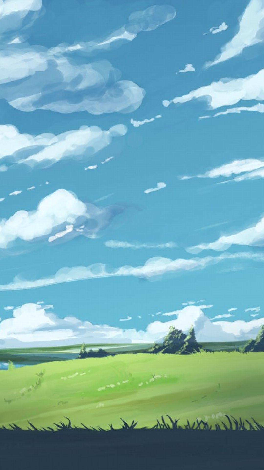 1080x1920 Anime Scenery Hình Nền iPhone X