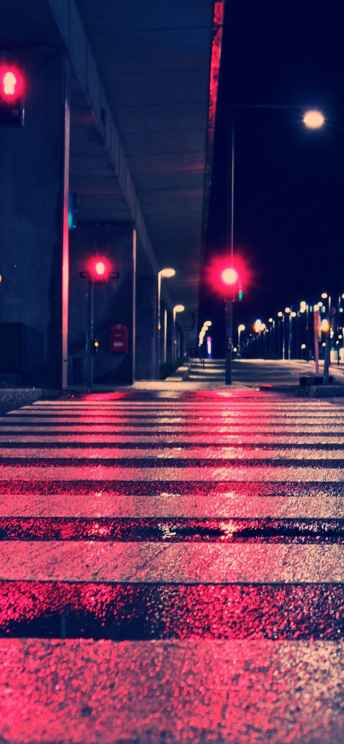 1125x2436 Night City Lights Street 4k iPhone XS, iPhone iPhone X HD 4k Wallpaper, Image, Background, Photo and Picture