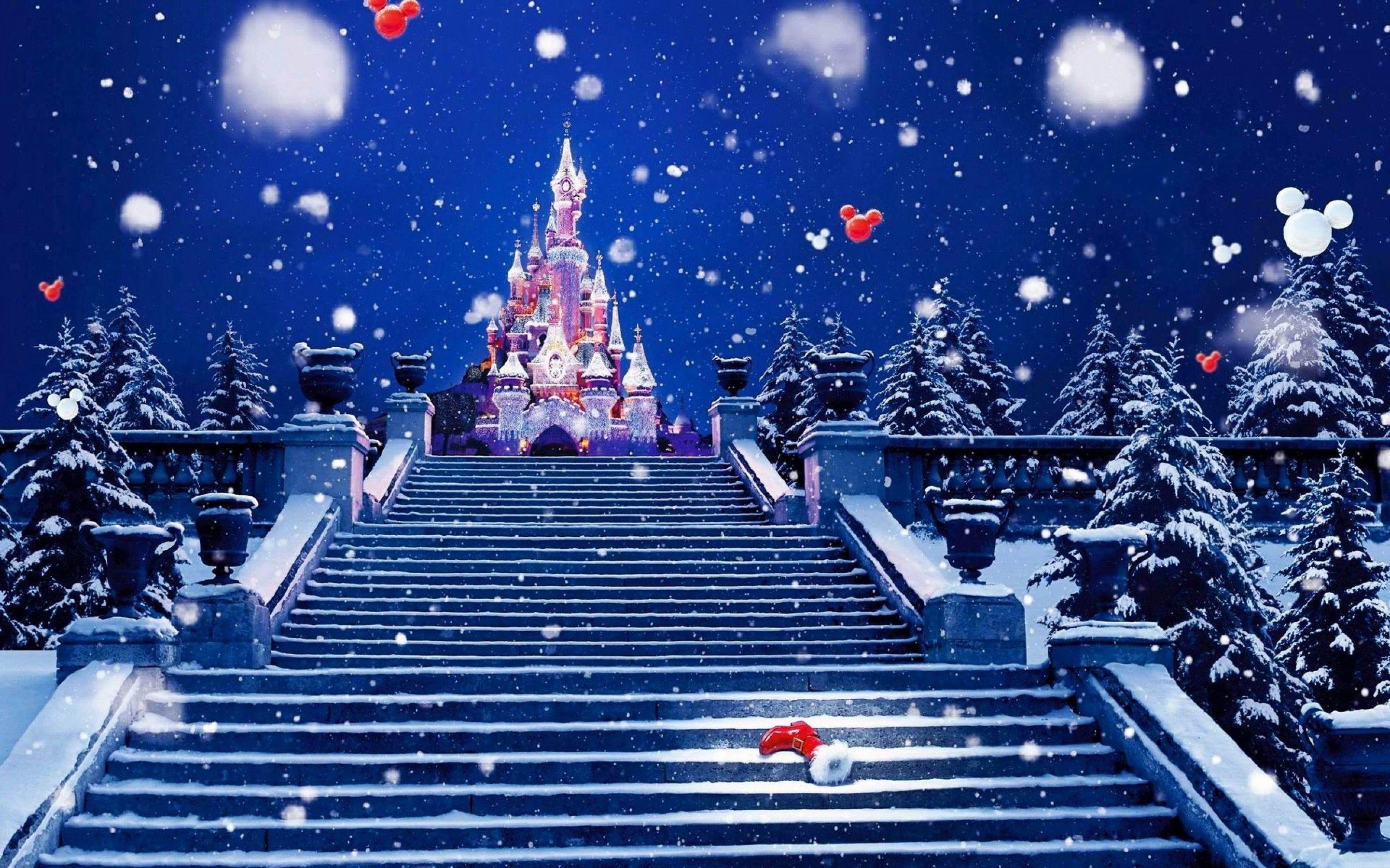 2880x1800 Free download Disneyland Paris Christmas Disney Winter HD Wallpaper [2880x1800] for your Desktop, Mobile & Tablet. Explore Disney Christmas Background. Disney Princess Wallpaper, Walt Disney Wallpaper, Disney Parks Blog Wallpaper