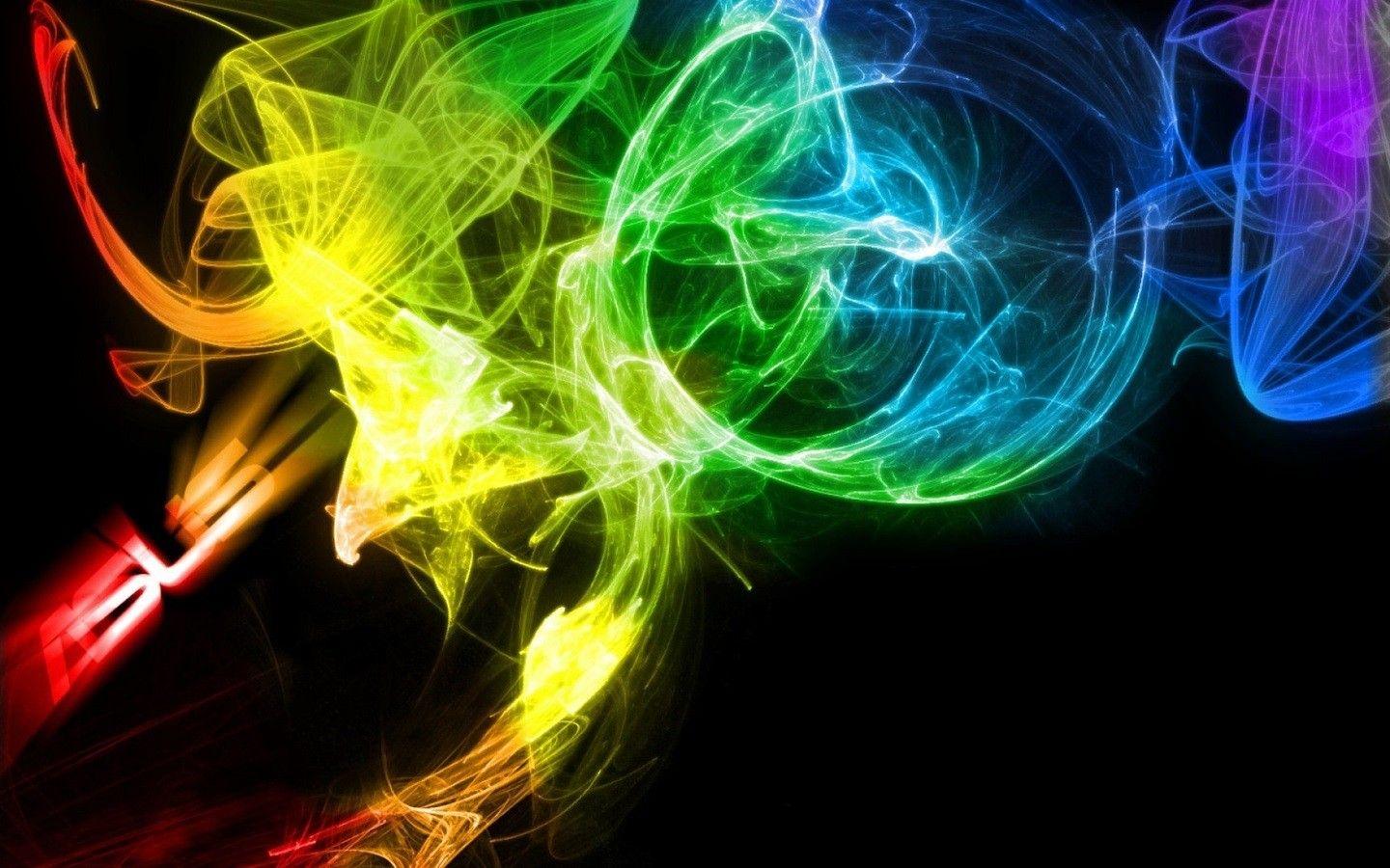 1440x900 ASUS Smoke Digital Art Colorful Minimalism Wallpaper:1440x900