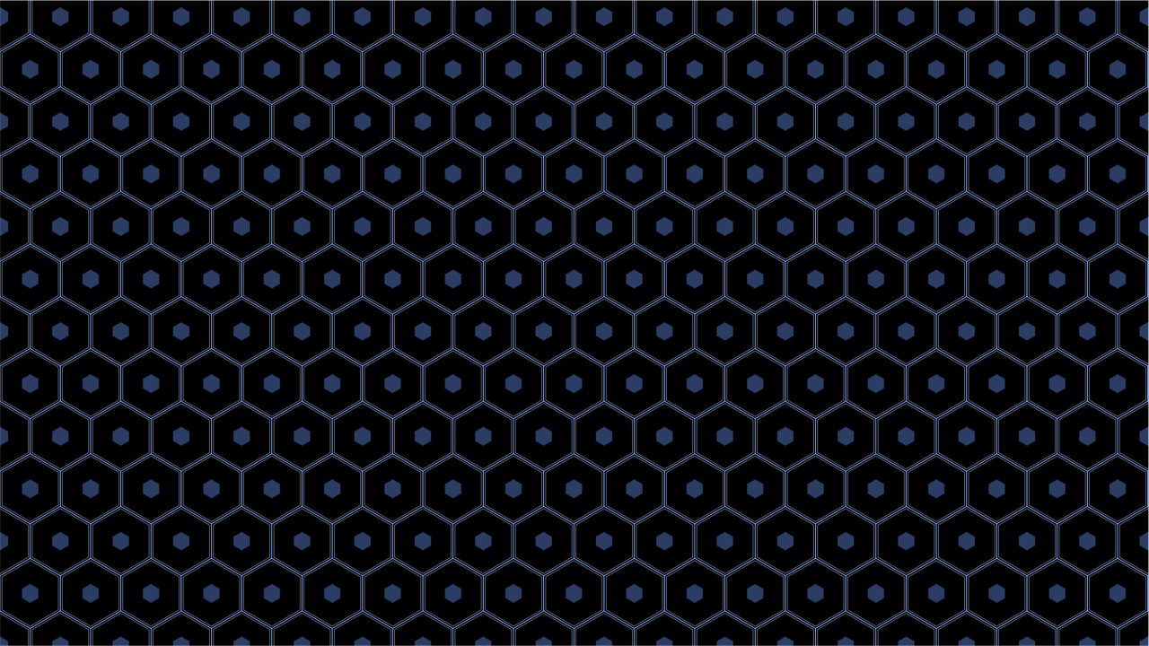 1280x720 Hexagon, pattern, wallpaper, blue, free picture