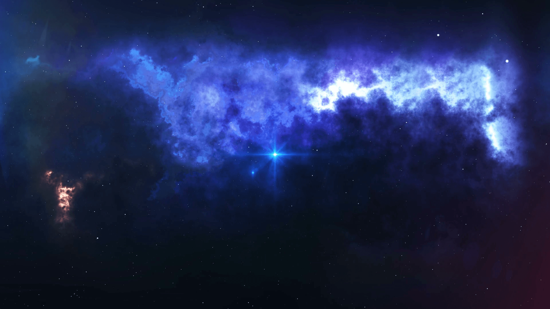 1920x1080 Abstract Big Bang Creation on a beautiful outer space field
