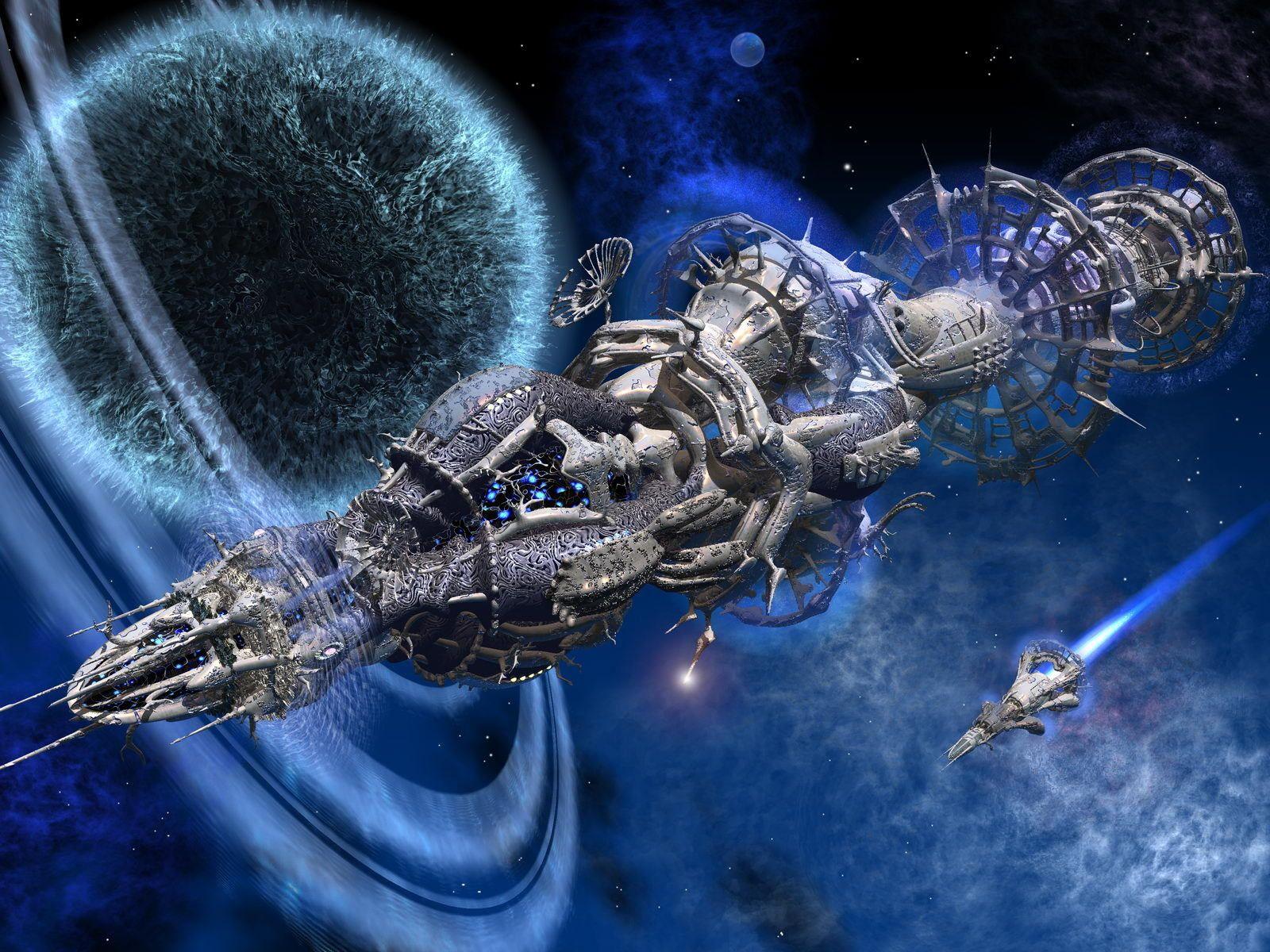 1600x1200 Alien Spaceship Wallpaper