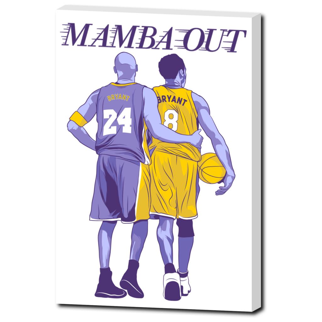 1024x1024 Kobe Bryant Mamba Out 24x 16 Canvas. Kobe bryant poster, Kobe bryant black mamba, Kobe bryant
