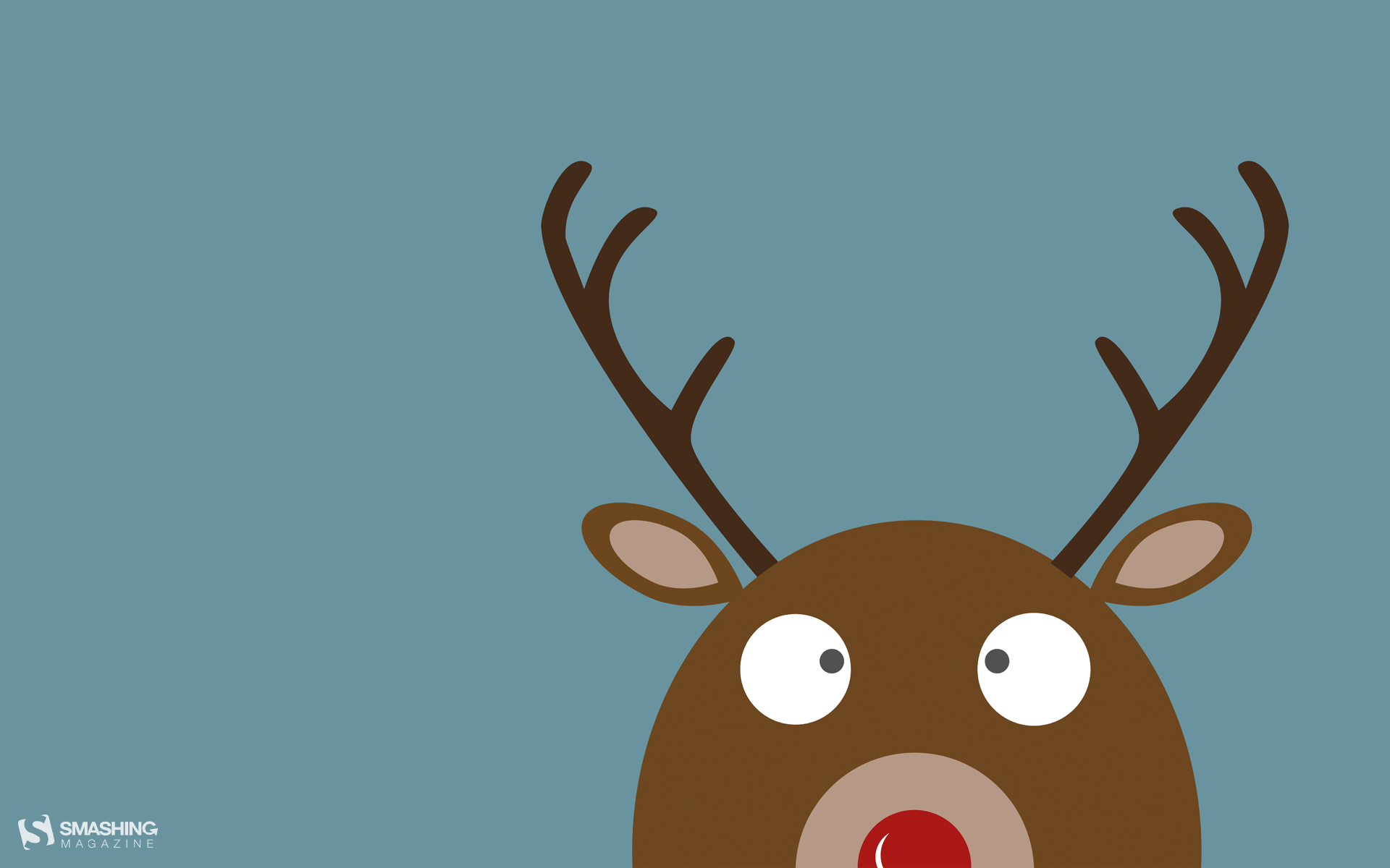 1920x1200 Wallpaper Christmas Reindeer Cartoon