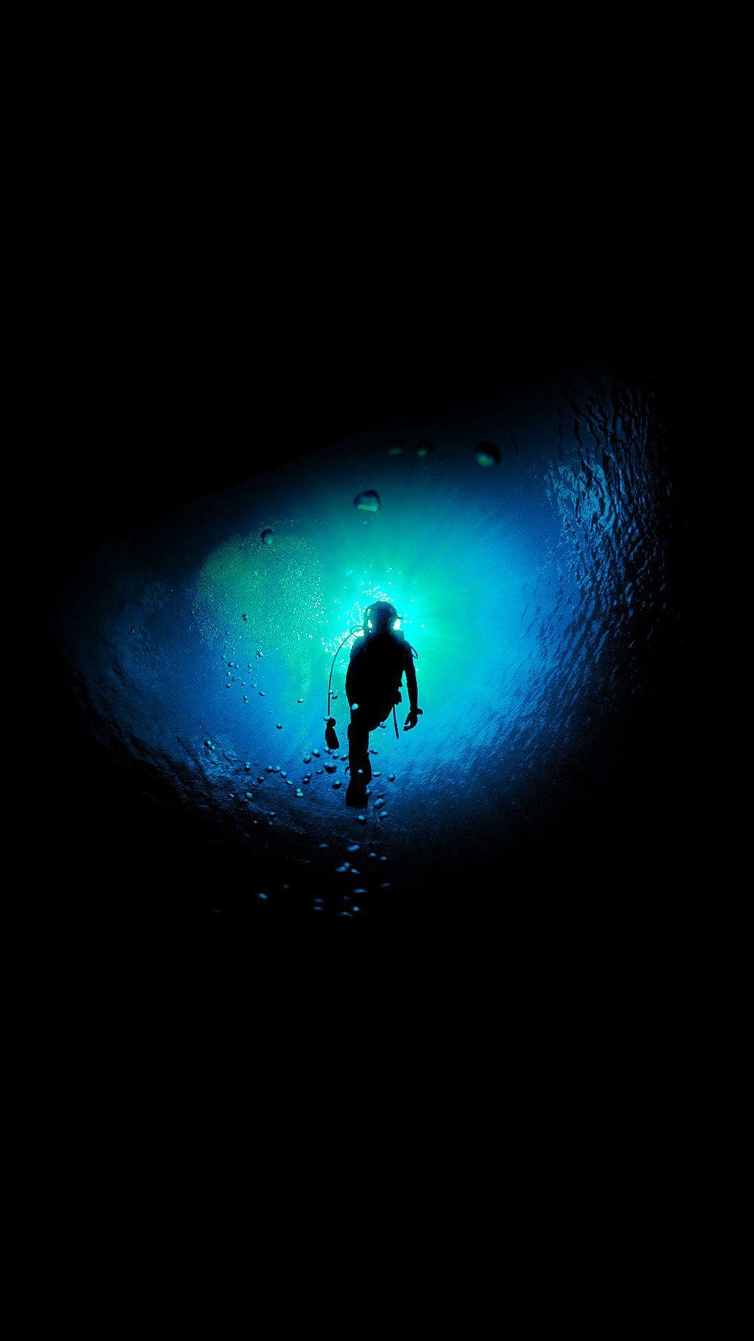 1080x1920 Deep Blue Swim Ocean Dive #iPhone #plus #Wallpaper. iPhone wallpaper ocean, Android wallpaper, iPhone 6 plus wallpaper
