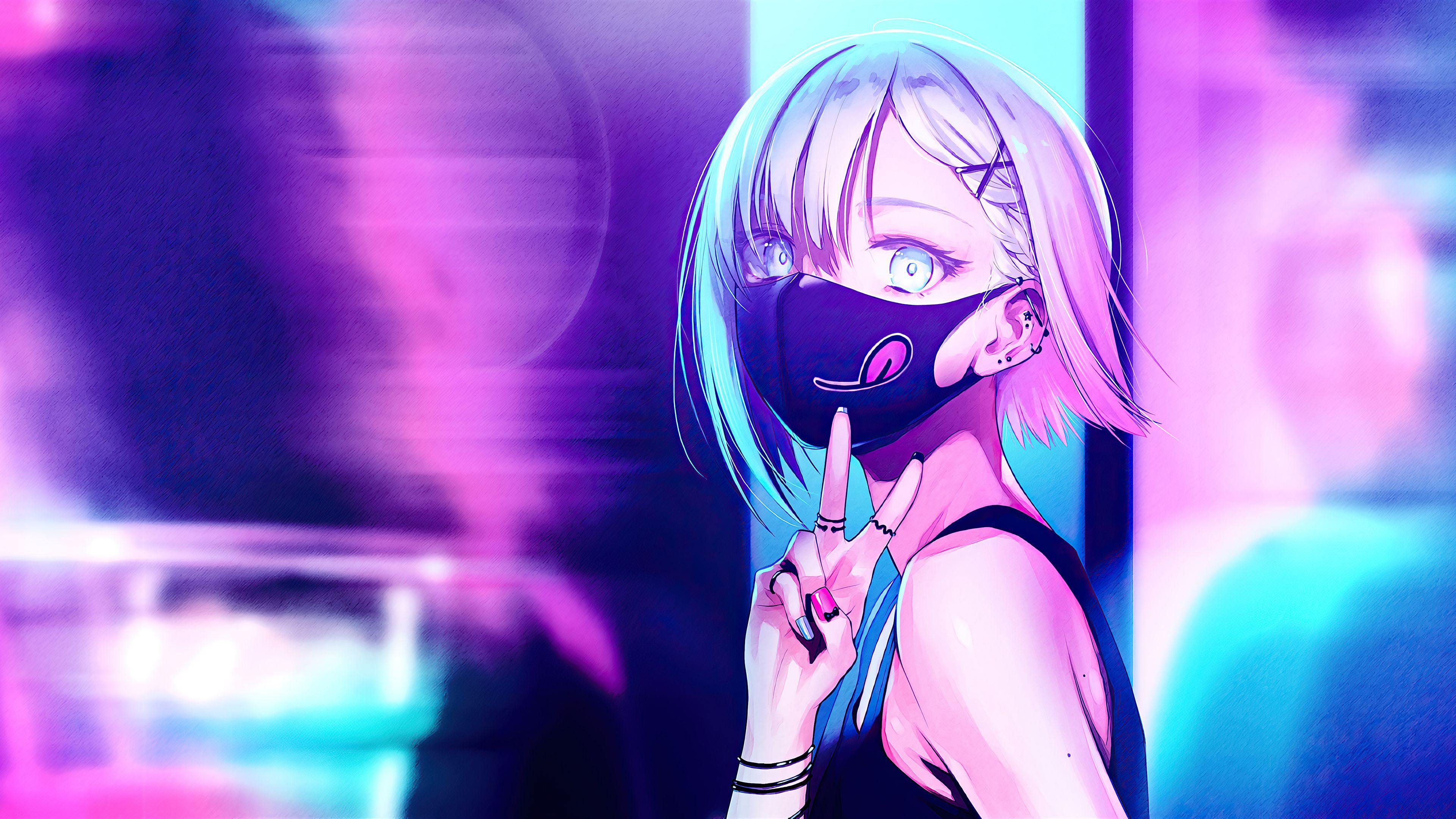 Anime Girl Neon Wallpapers - Top Free Anime Girl Neon Backgrounds 