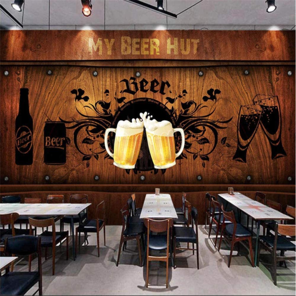 1000x1000 Wallpaper Vintage Wine Glasses Cask Beer Cafe Bar 3D Silk Murals HD Photo Waterproof Wallpaper Bedroom Living Room Tv Wall Home Decoration350×245cm, Wallpaper