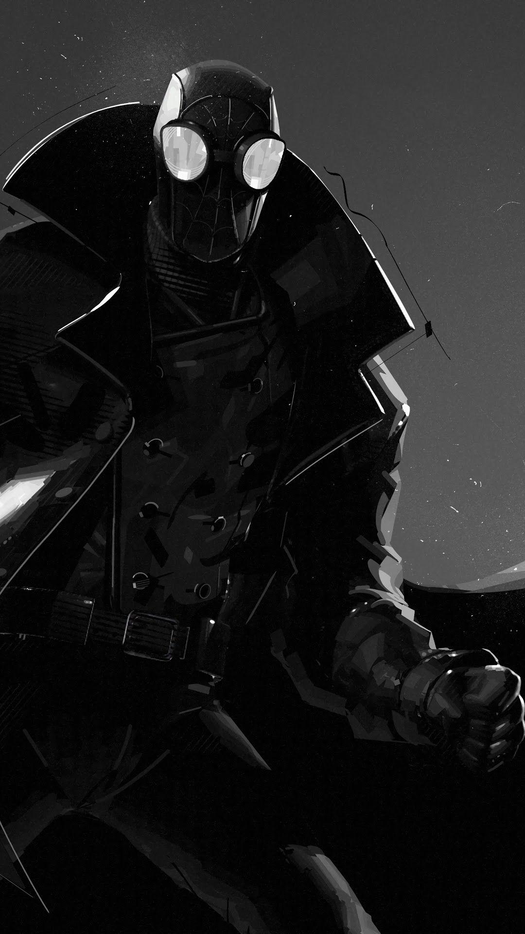 1080x1920 Spider Man Noir, Spider Man: Into The Spider Verse Phone HD Wallpaper, Image, Background, Photo And Picture