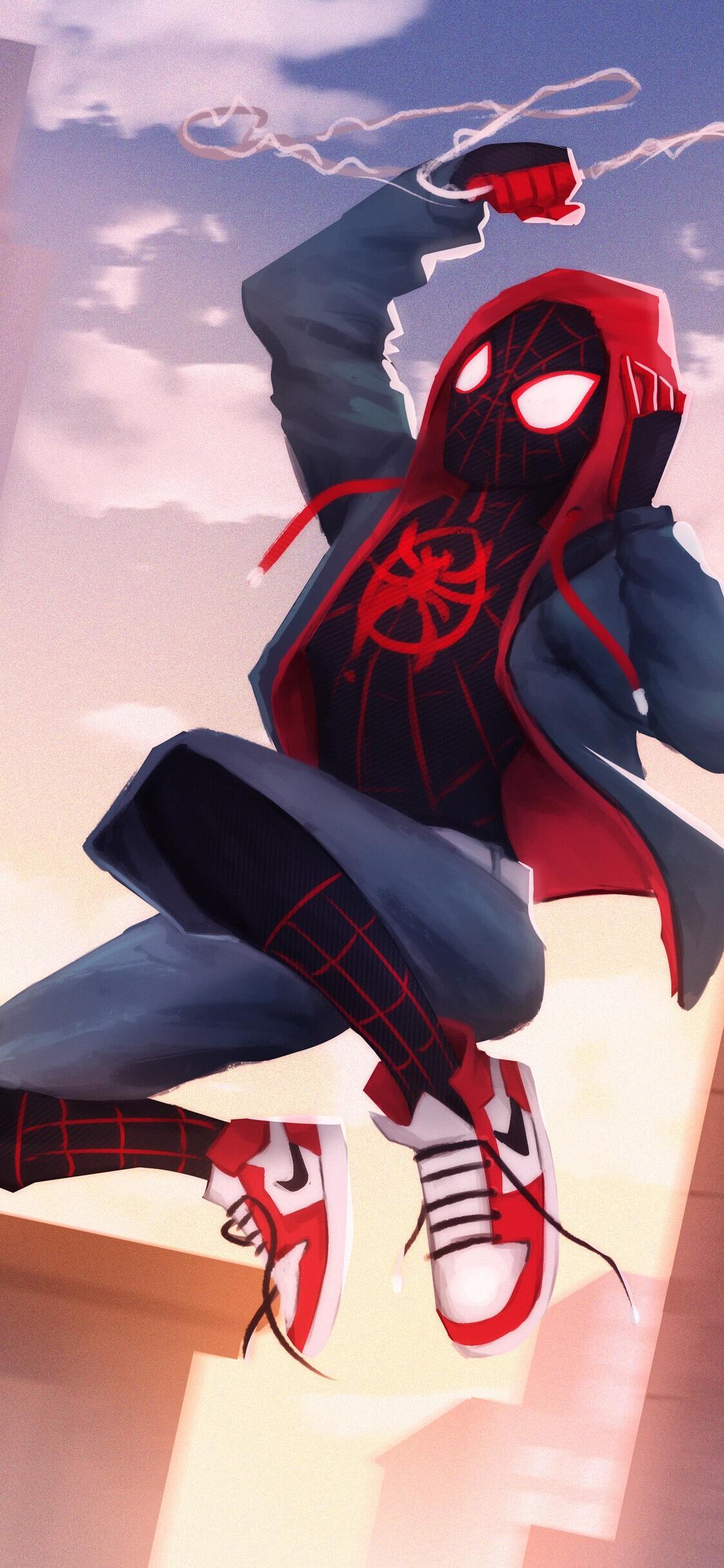 1125x2436 Spider Man Spider Verse Wallpaper Free HD Wallpaper