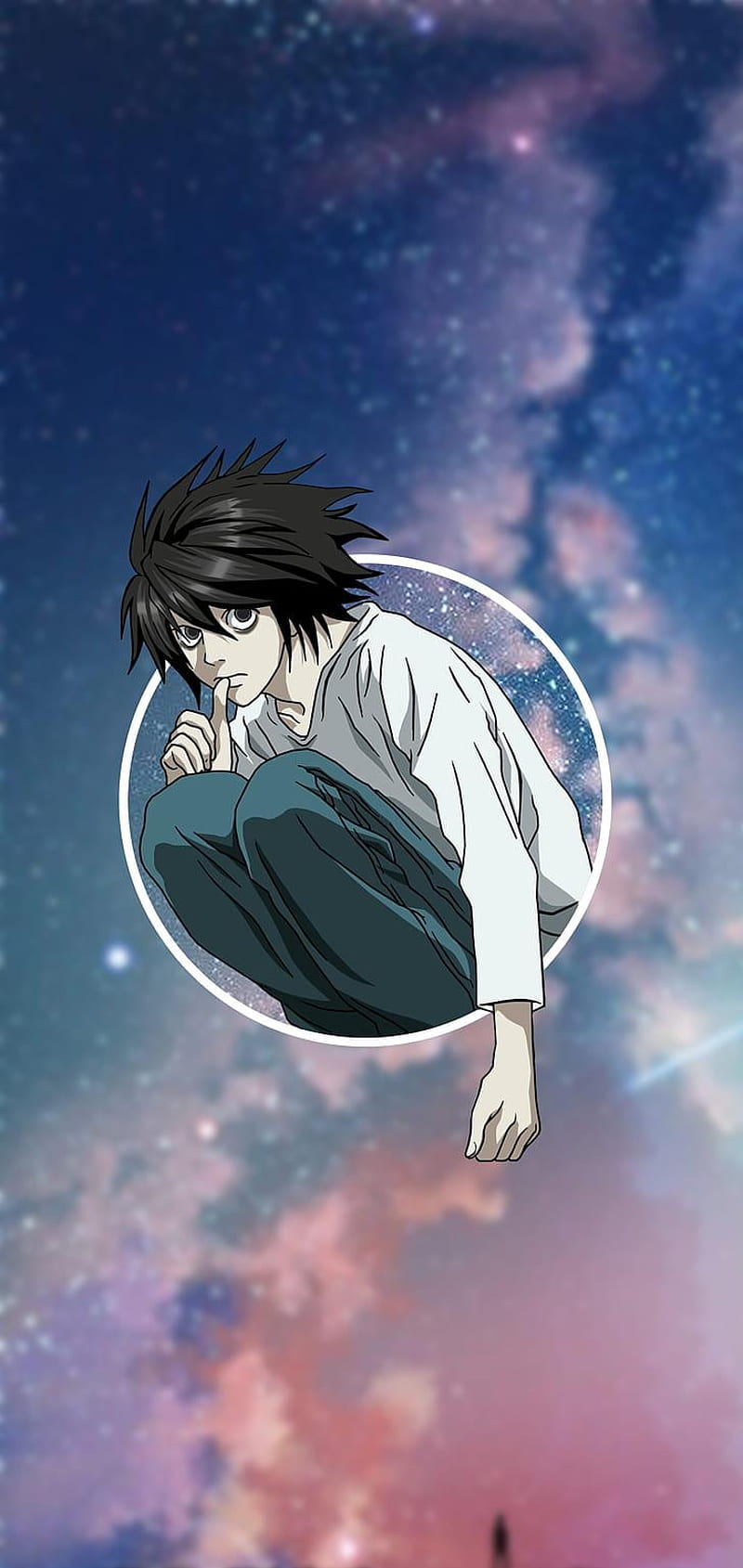800x1689 L Death Note, anime, death note, galaxy, HD phone wallpaper