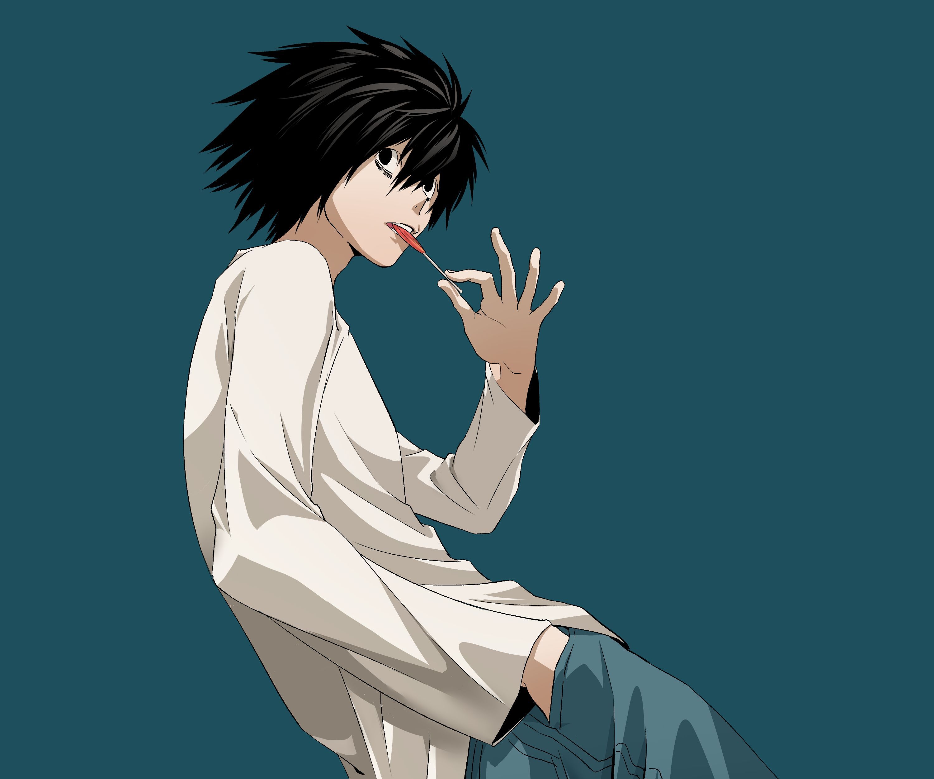 3000x2500 Desktop wallpaper: Anime, Death Note, L (Death Note) 4K free download for PC. 1049363