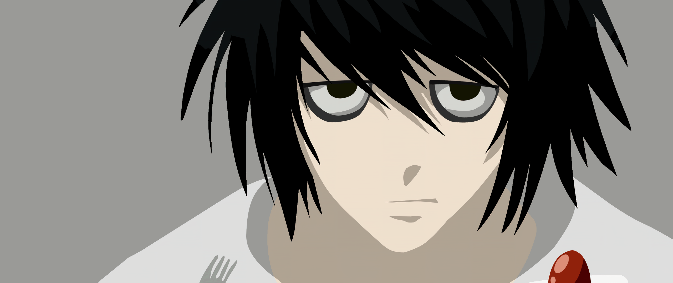 2560x1080 L Lawliet Wallpaper 4K, Death Note, Minimalist, 5K