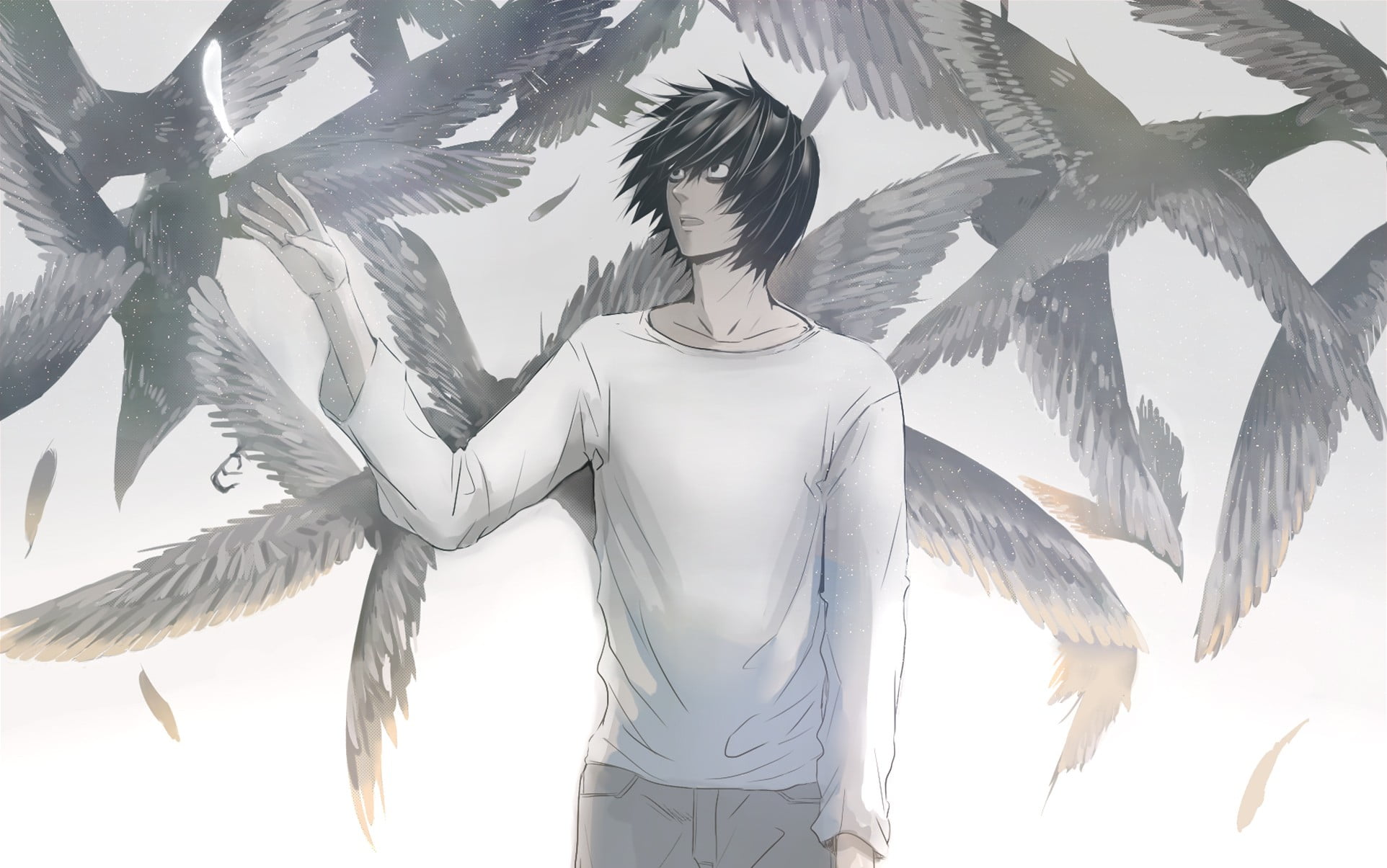 1924x1205 L from Death Note HD wallpaper