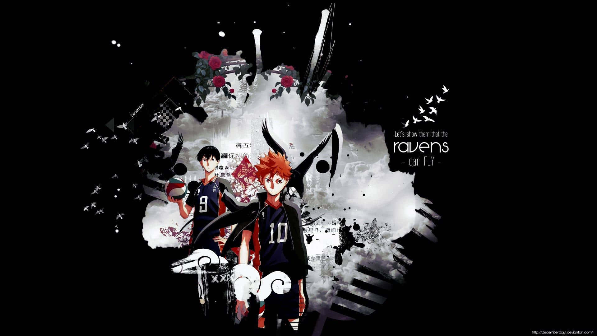 1920x1080 Aesthetic Haikyuu Desktop Wallpaper HD Wallpaper: Tobio Kageyama And Shōyō Hinata From Haikyū!! 1620x1080