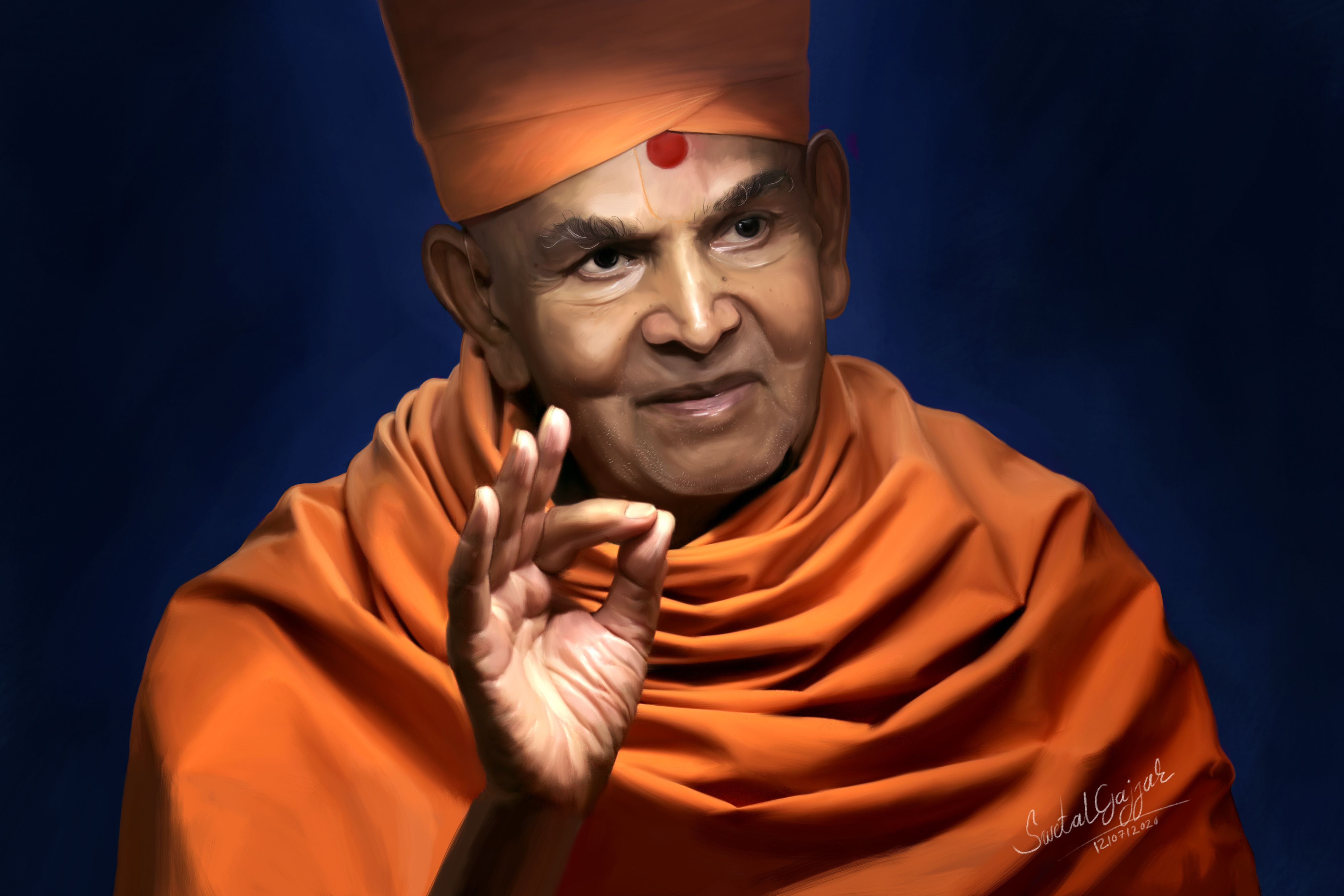 4726x3151 Pujaya Mahant swami Maharaj by swetalbaps on Dribbble